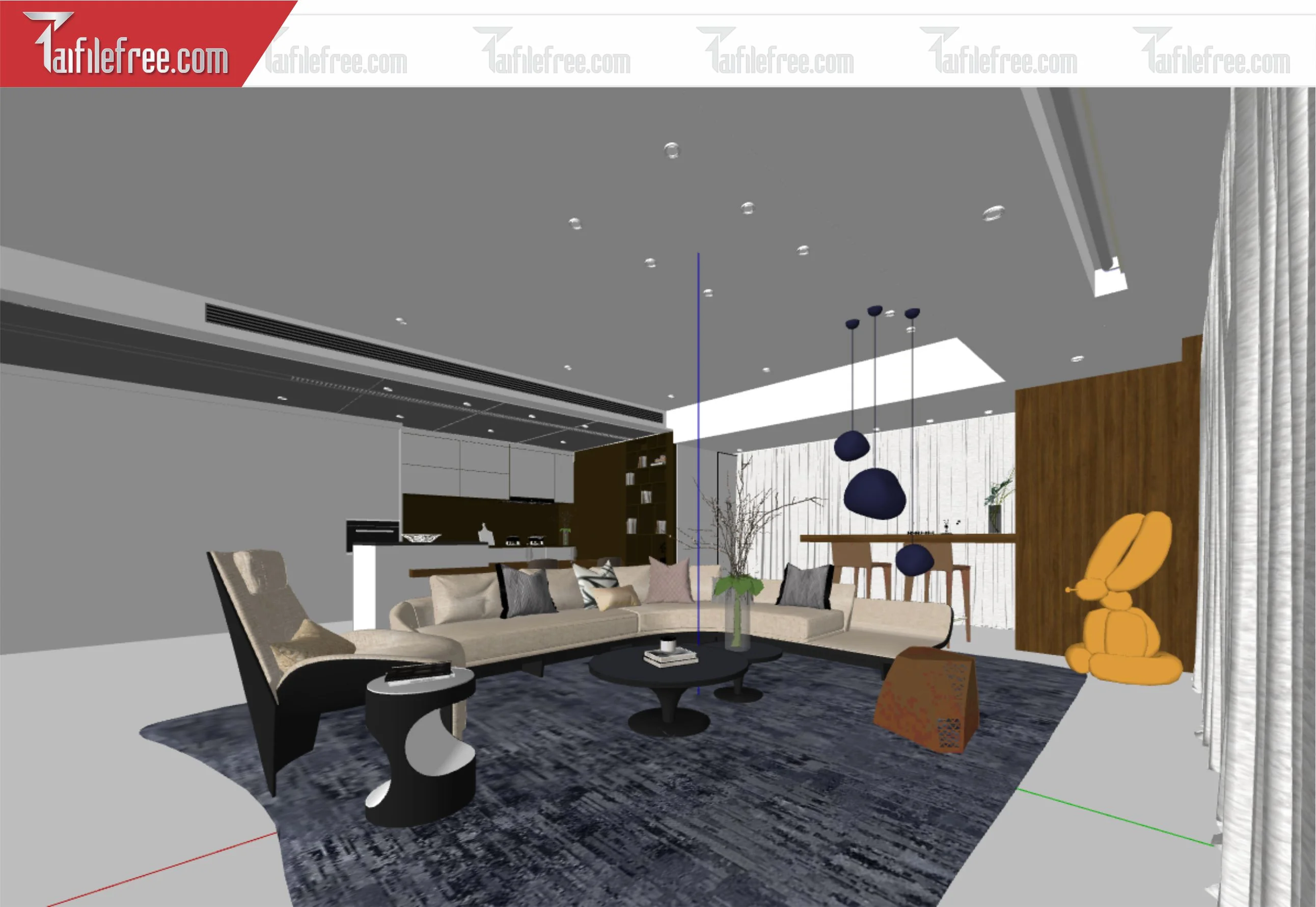 File 3D Sketchup Phòng Khách_SK410