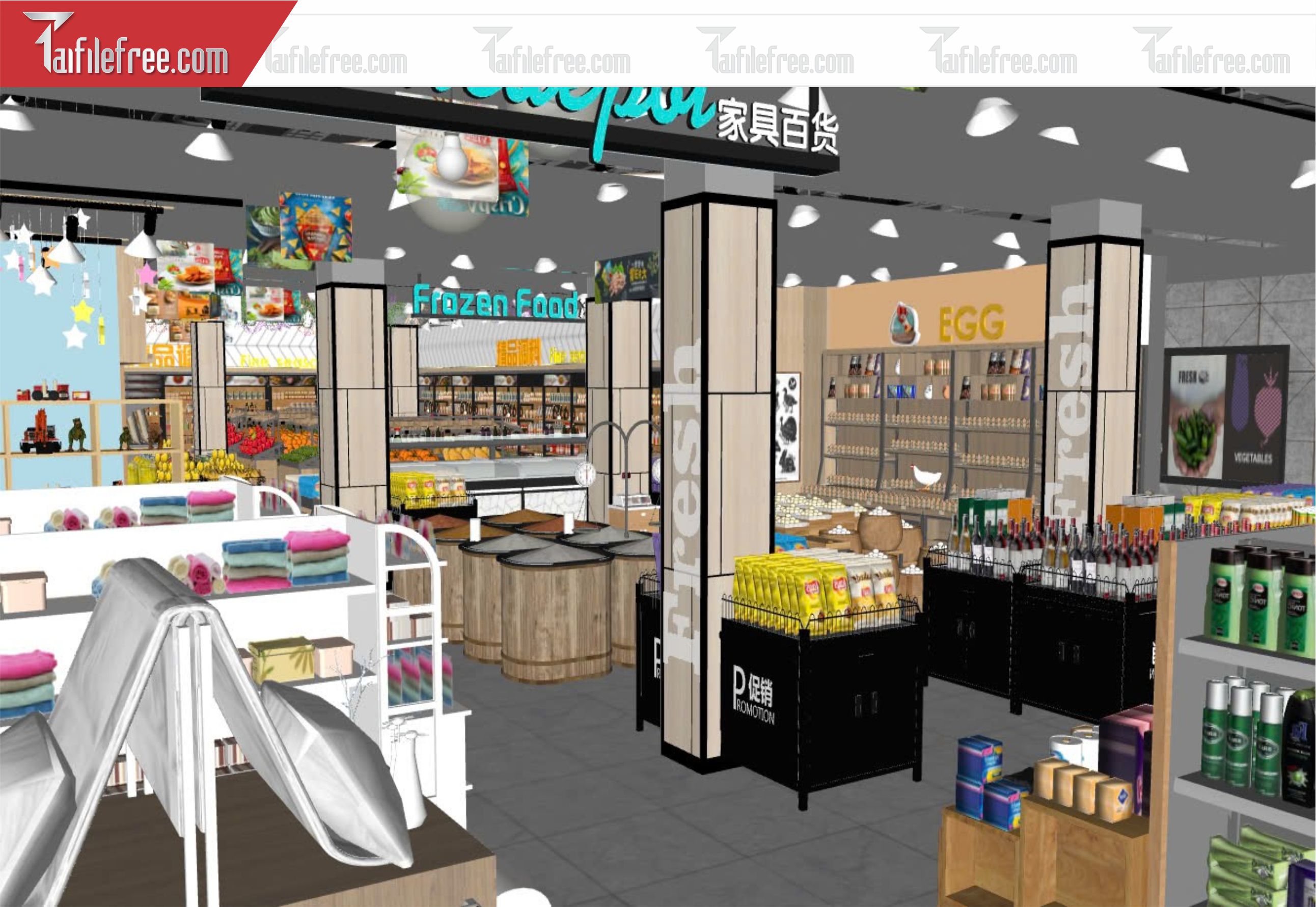 File 3D Sketchup Siêu Thị_SK415