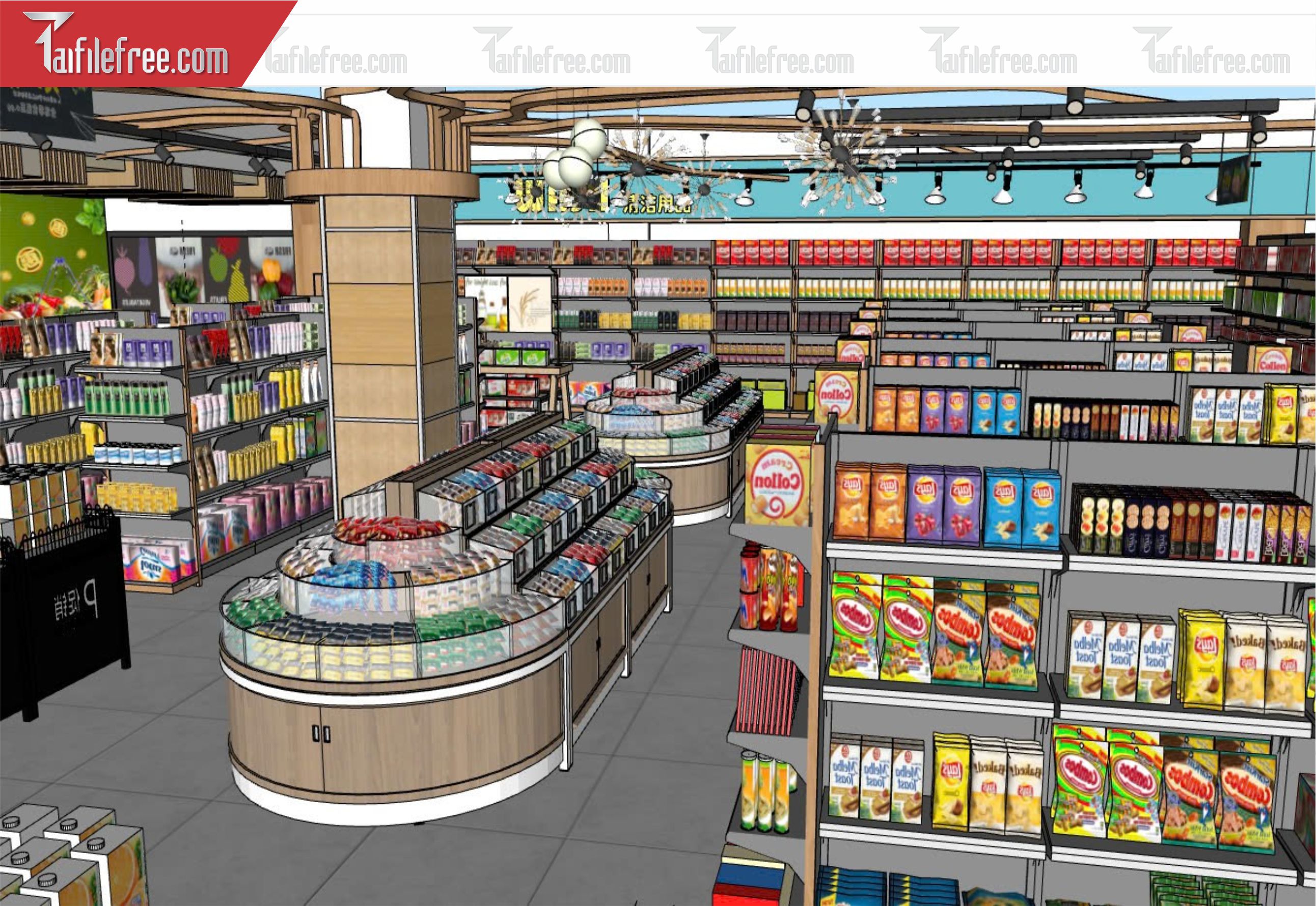 File 3D Sketchup Siêu Thị_SK416