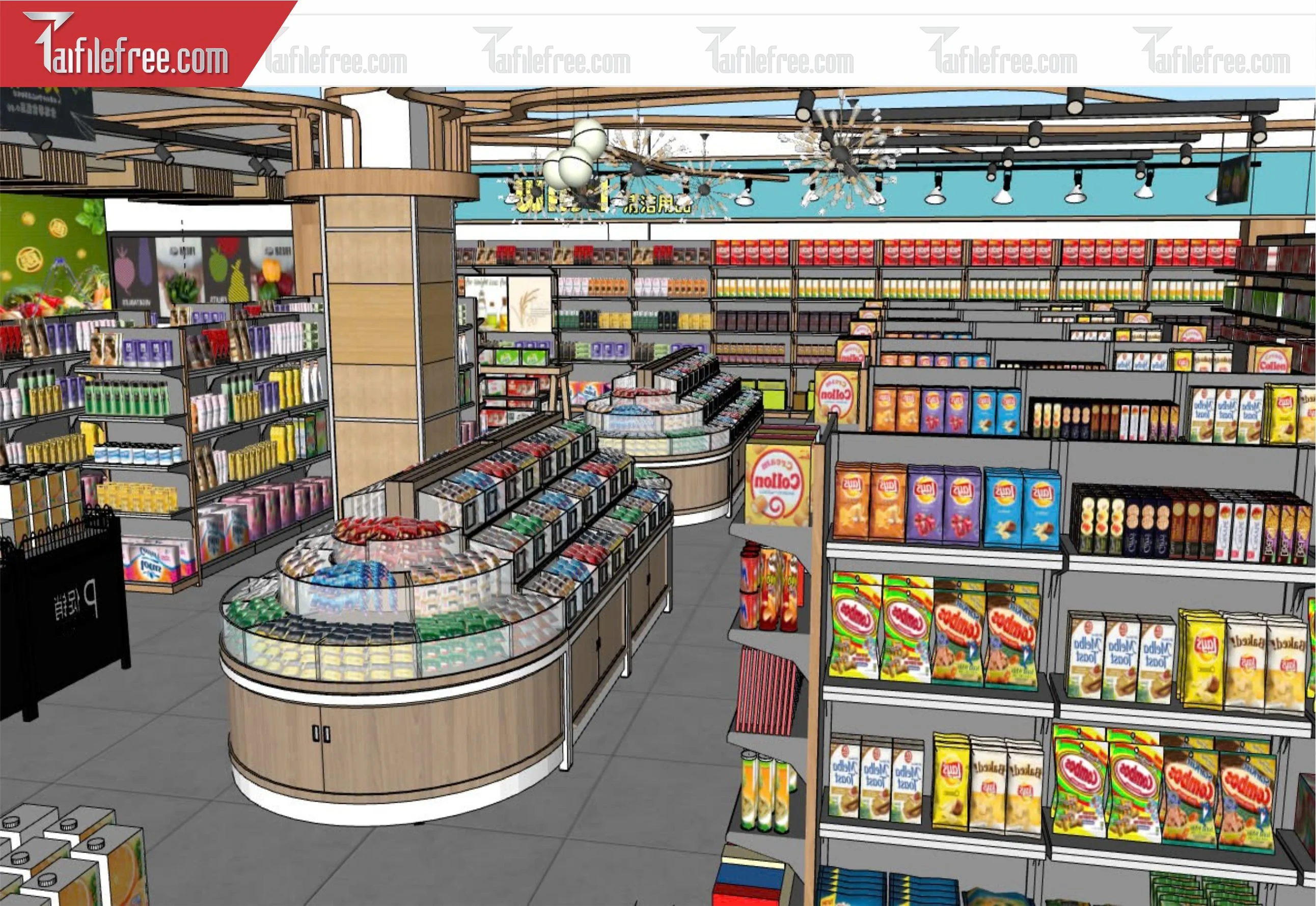 File 3D Sketchup Siêu Thị_SK416