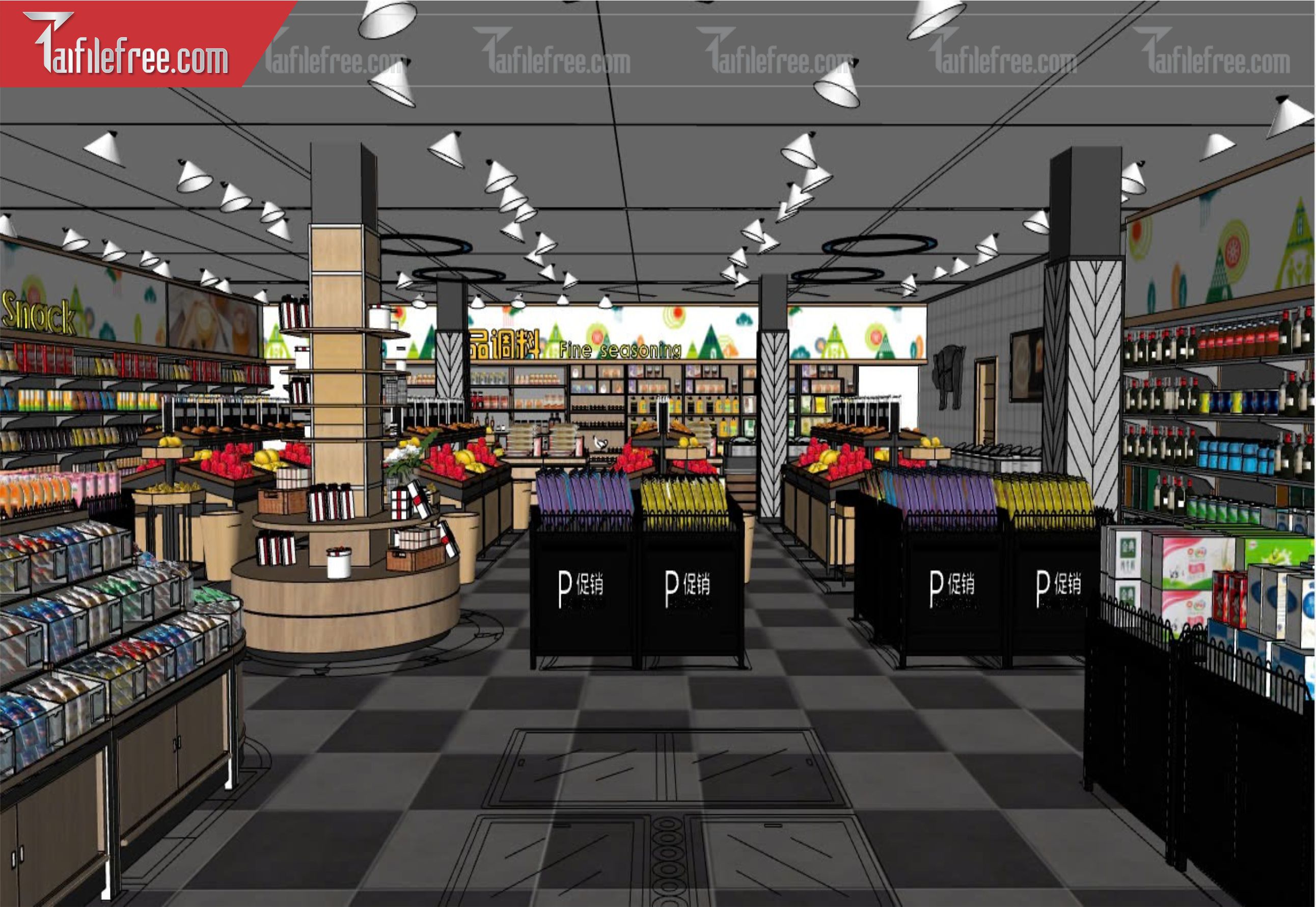 File 3D Sketchup Siêu Thị_SK420