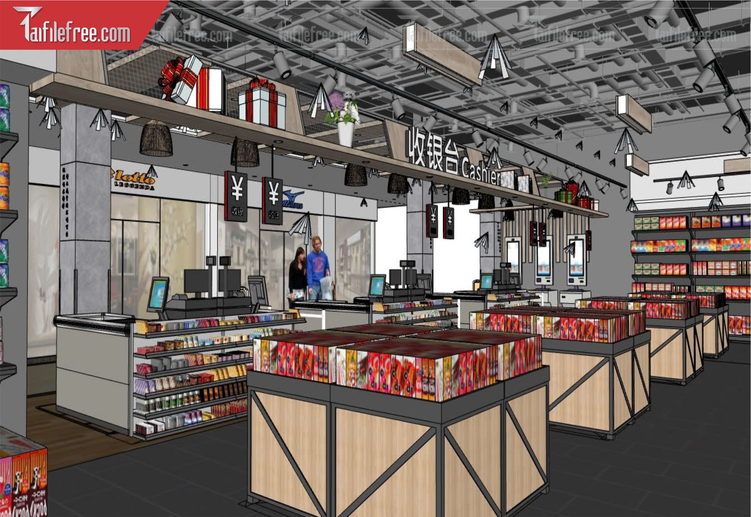 File 3D Sketchup Siêu Thị_SK422