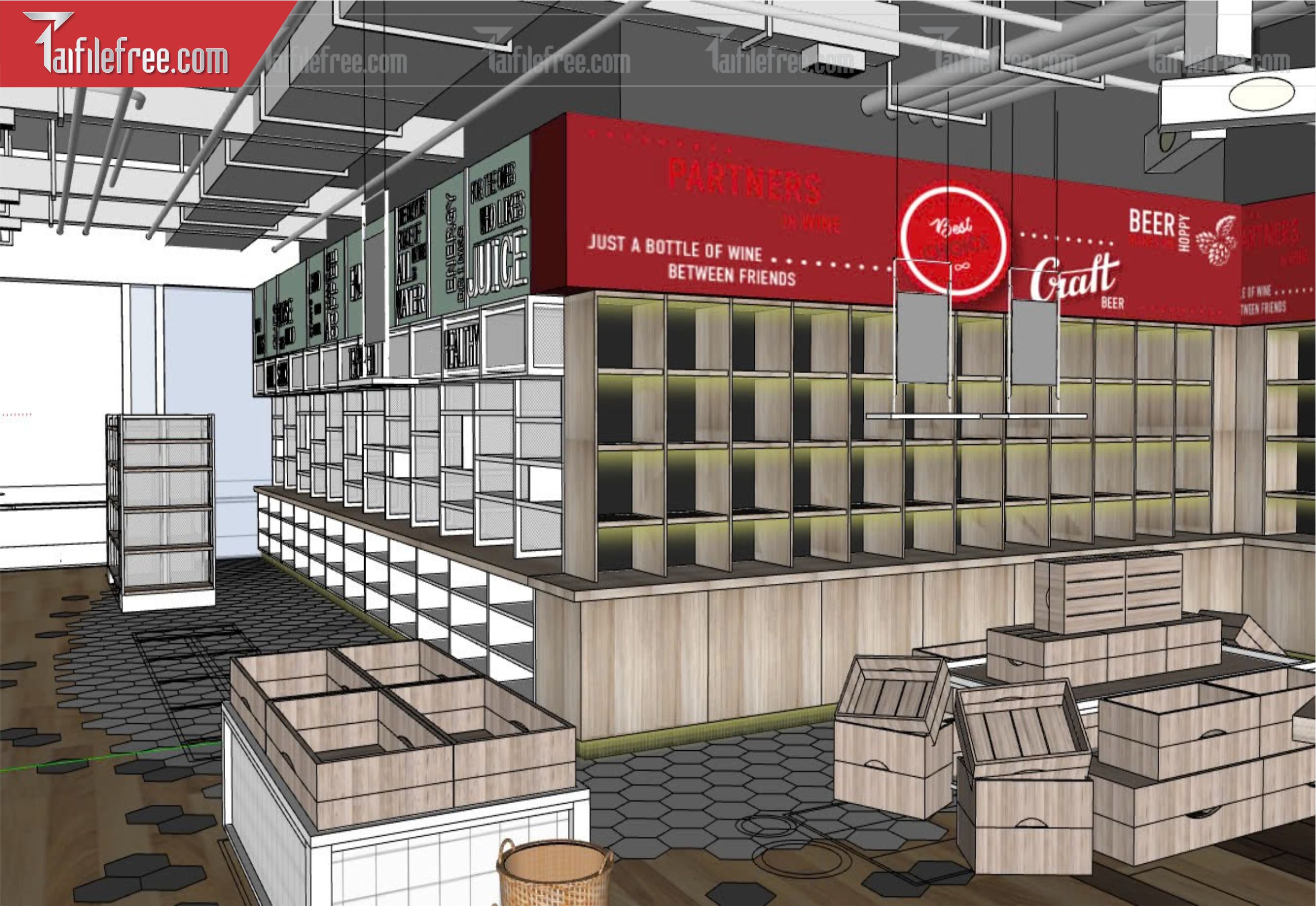 File 3D Sketchup Siêu Thị_SK424