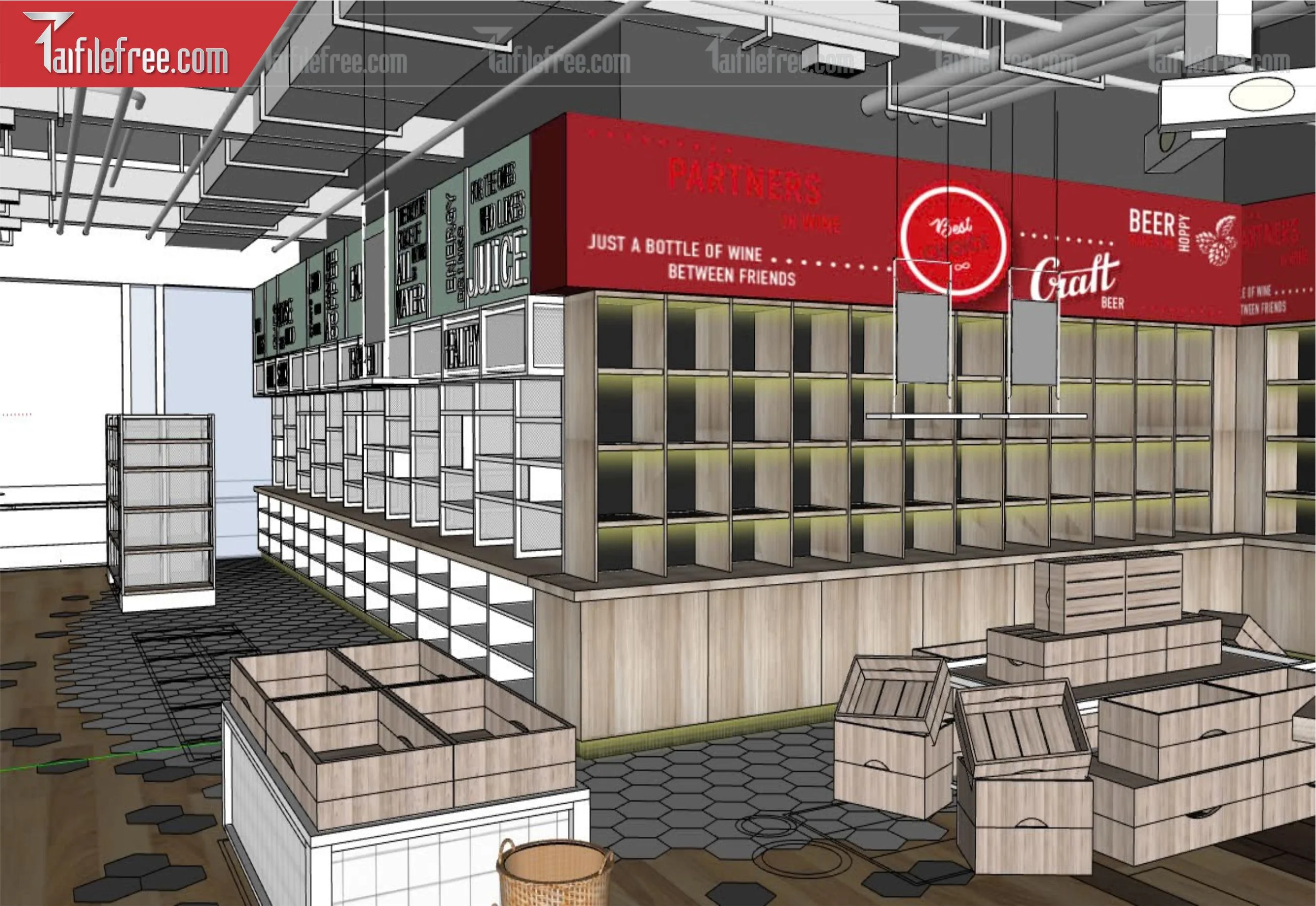File 3D Sketchup Siêu Thị_SK424
