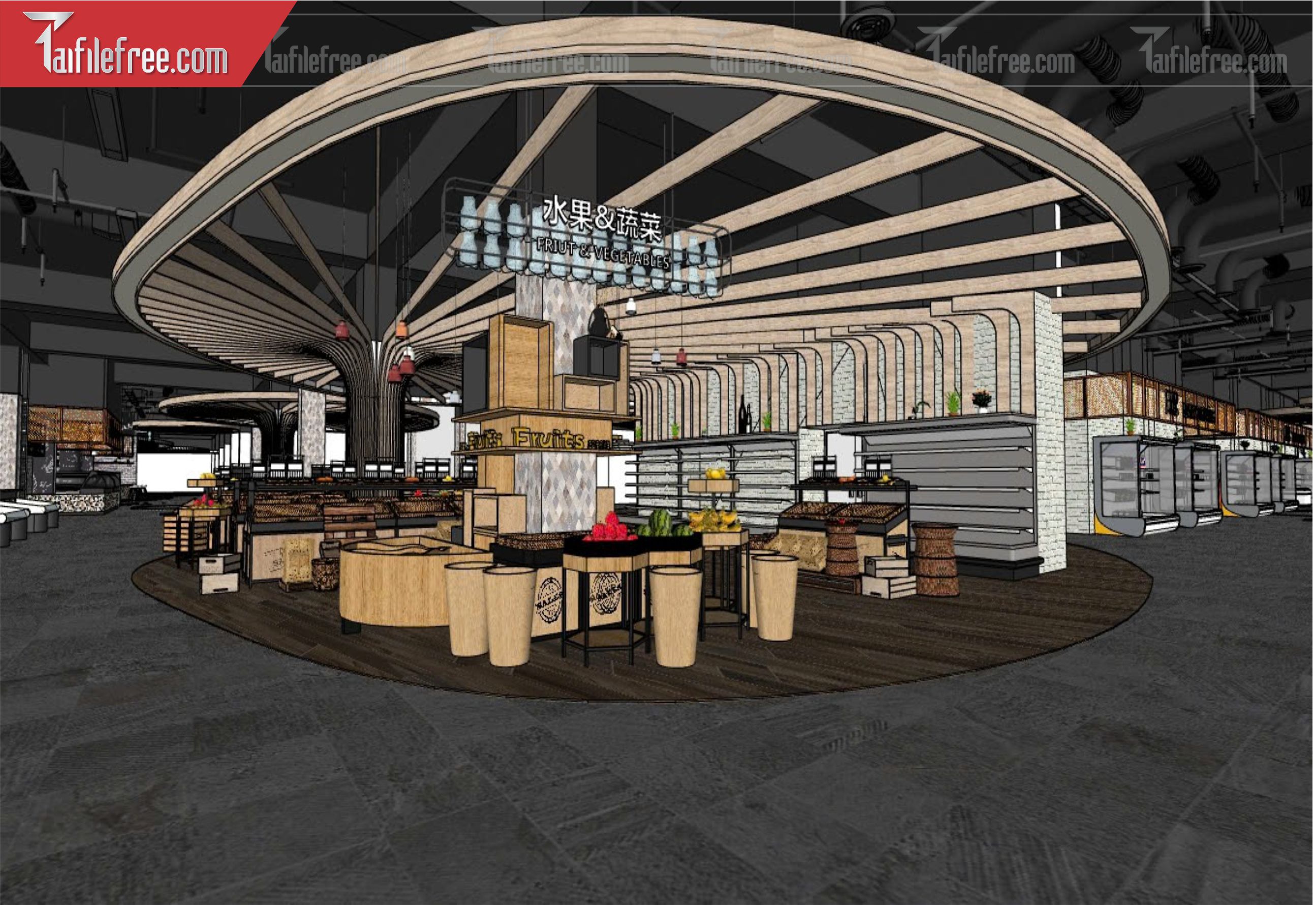 File 3D Sketchup Siêu Thị_SK427