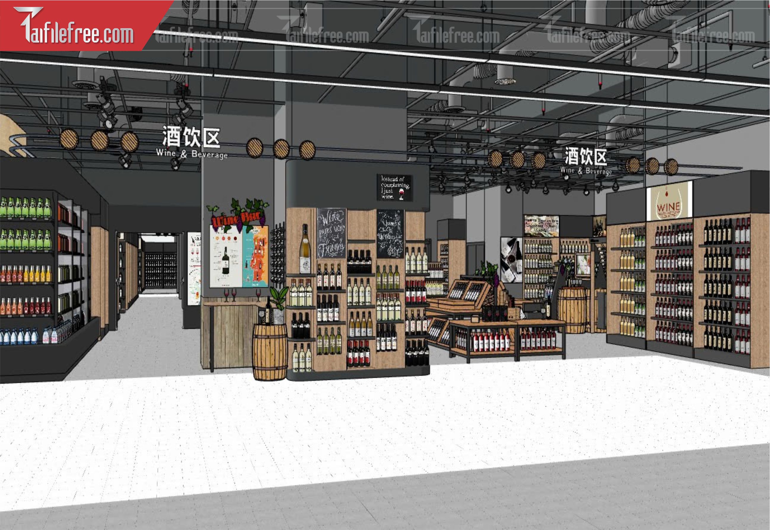 File 3D Sketchup Siêu Thị_SK428