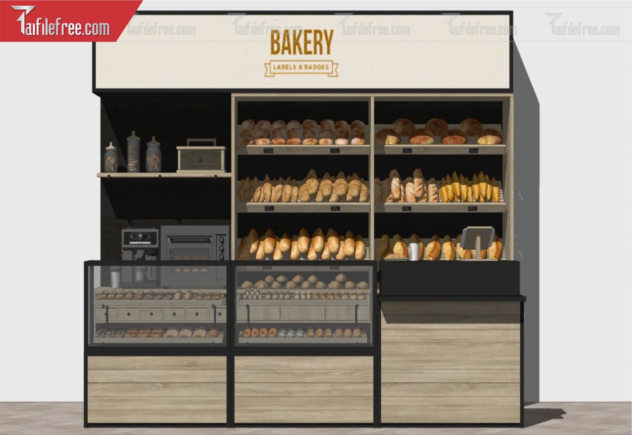 File 3D Sketchup Tủ Bánh Mì_SK429