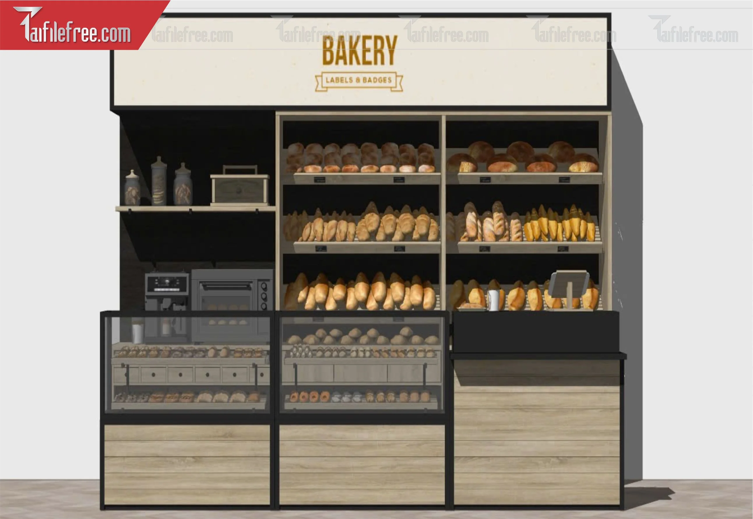 File 3D Sketchup Tủ Bánh Mì_SK429