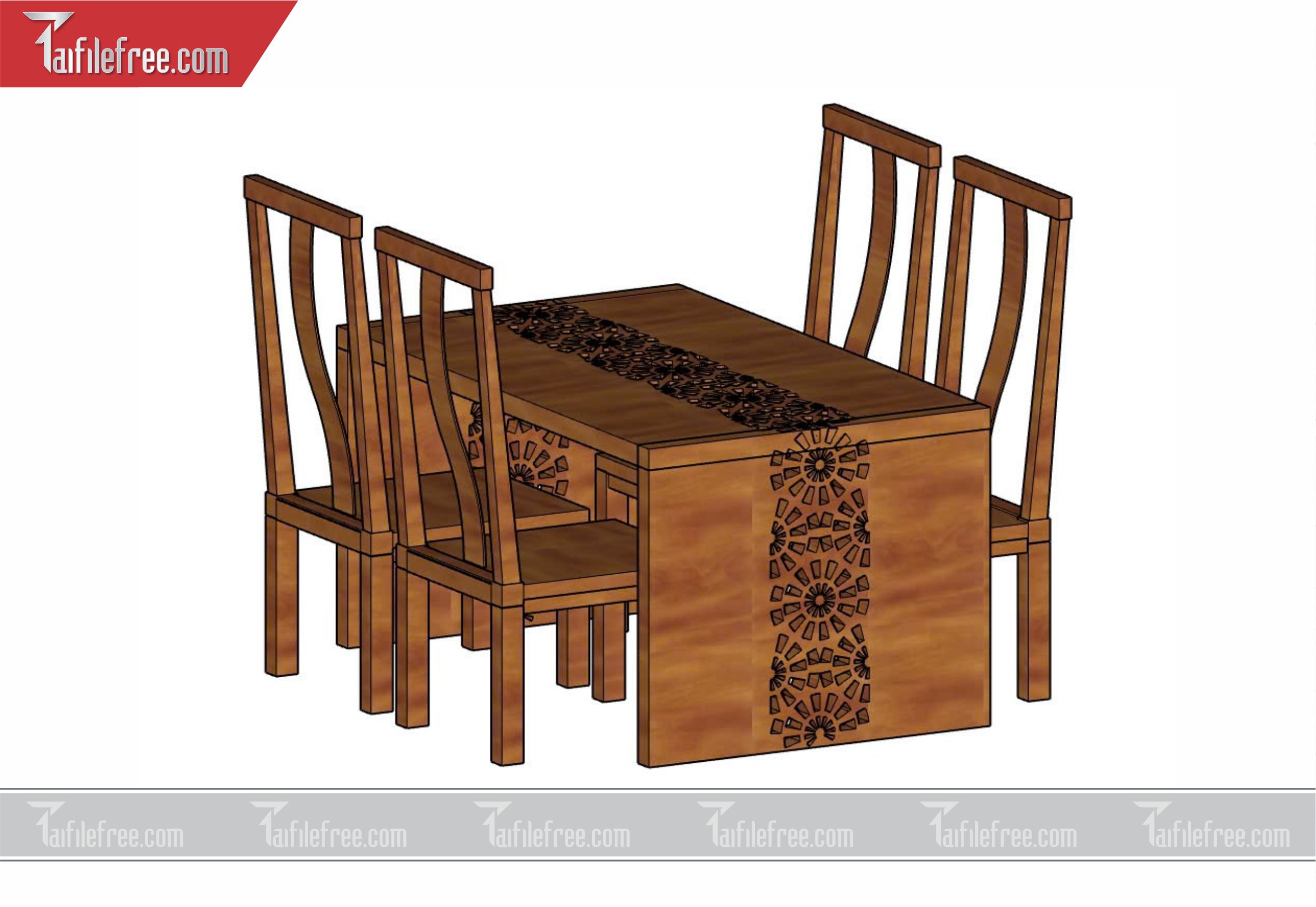 File 3D Sketchup Bàn Ăn_SK43