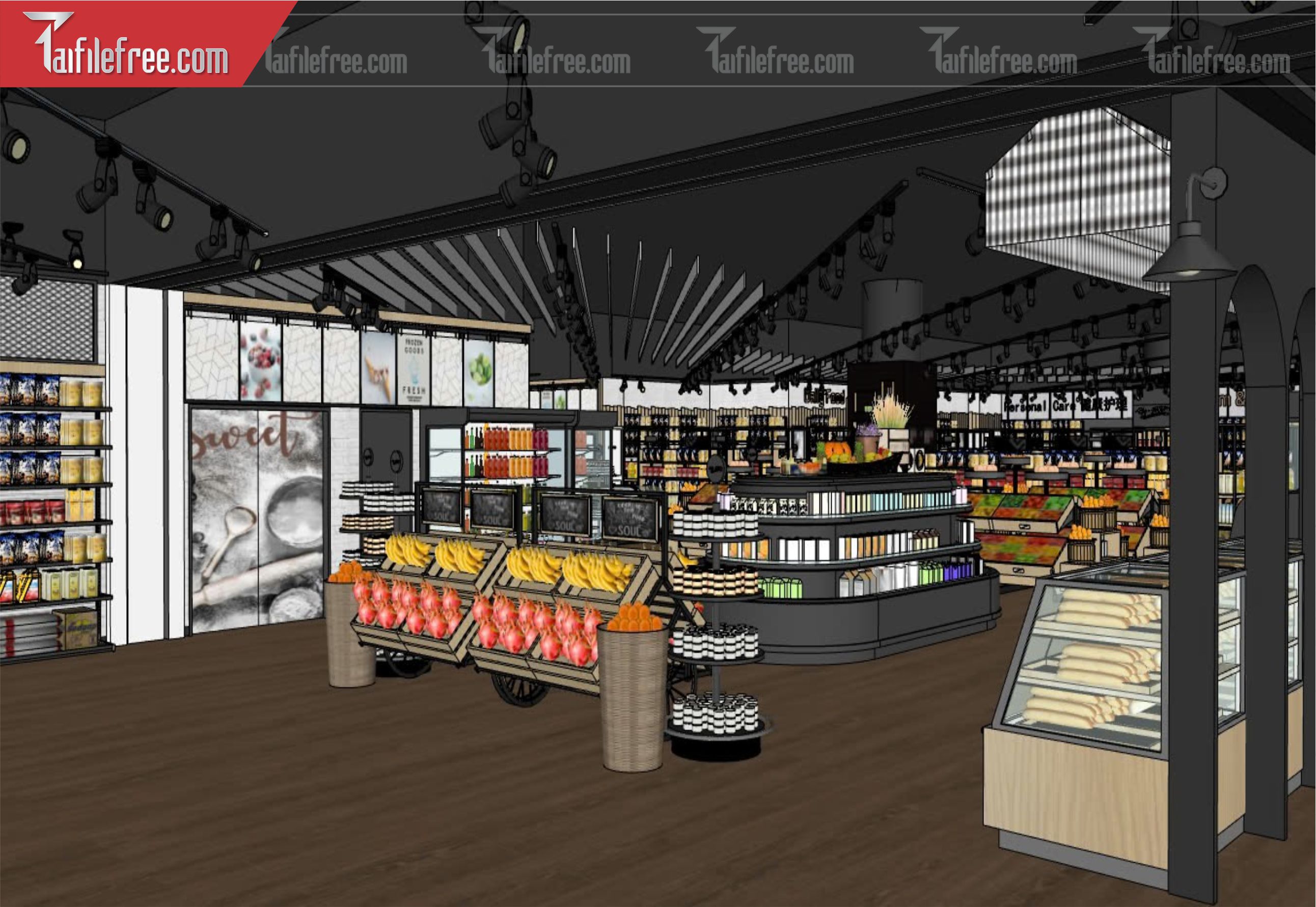 File 3D Sketchup Siêu Thị_SK431