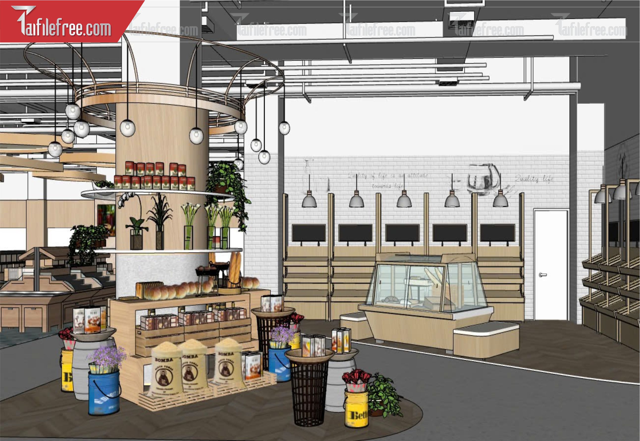 File 3D Sketchup Siêu Thị_SK435