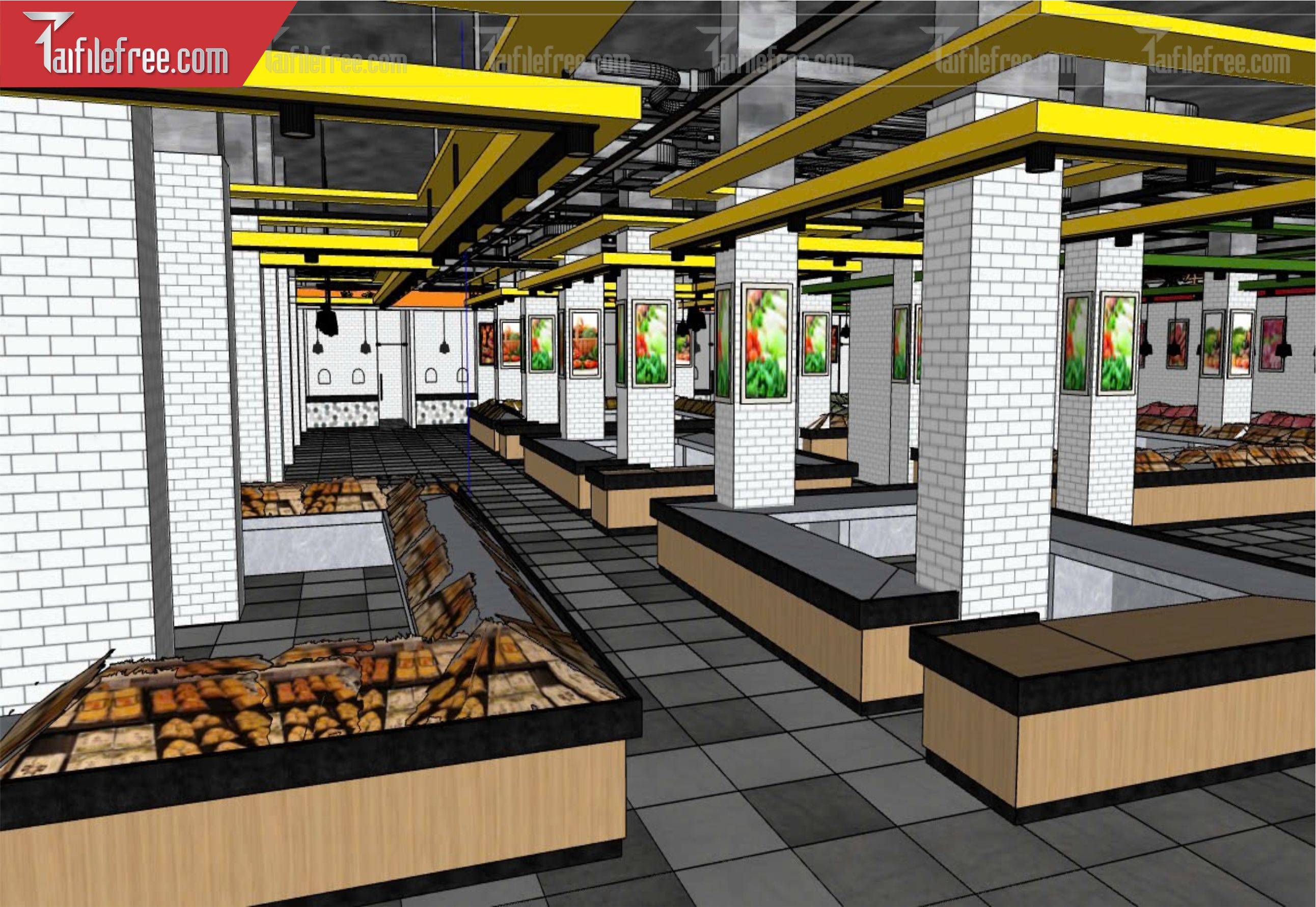 File 3D Sketchup Siêu Thị_SK437