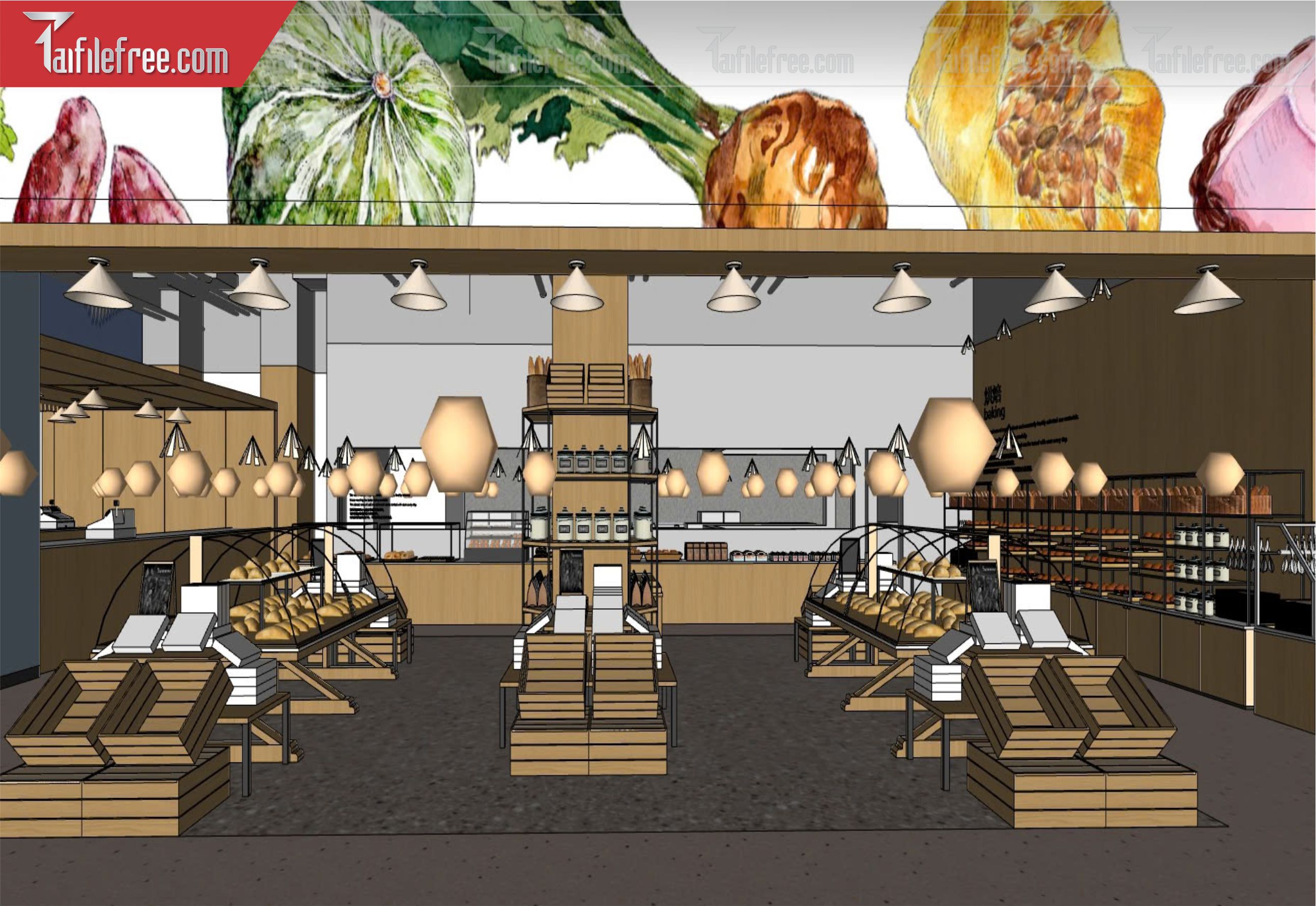 File 3D Sketchup Siêu Thị_SK444