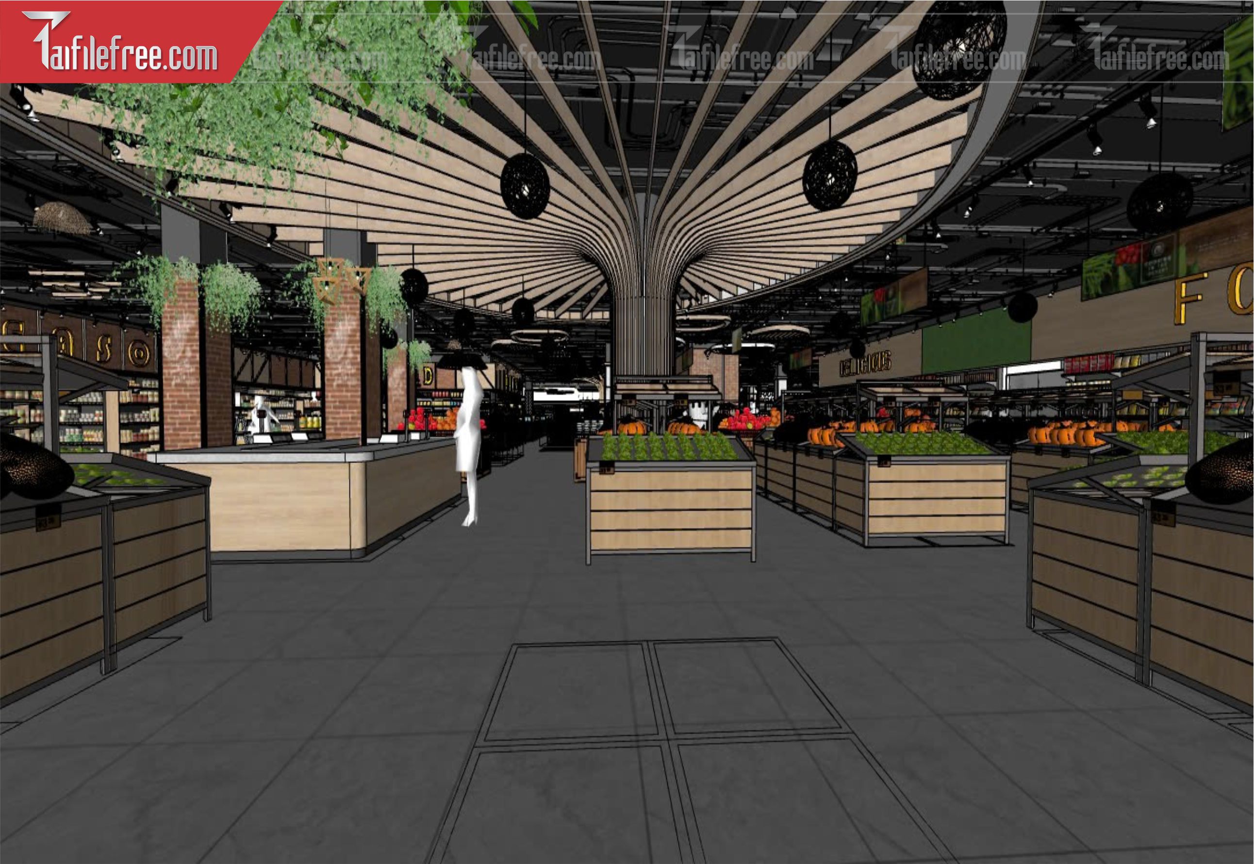 File 3D Sketchup Siêu Thị_SK445