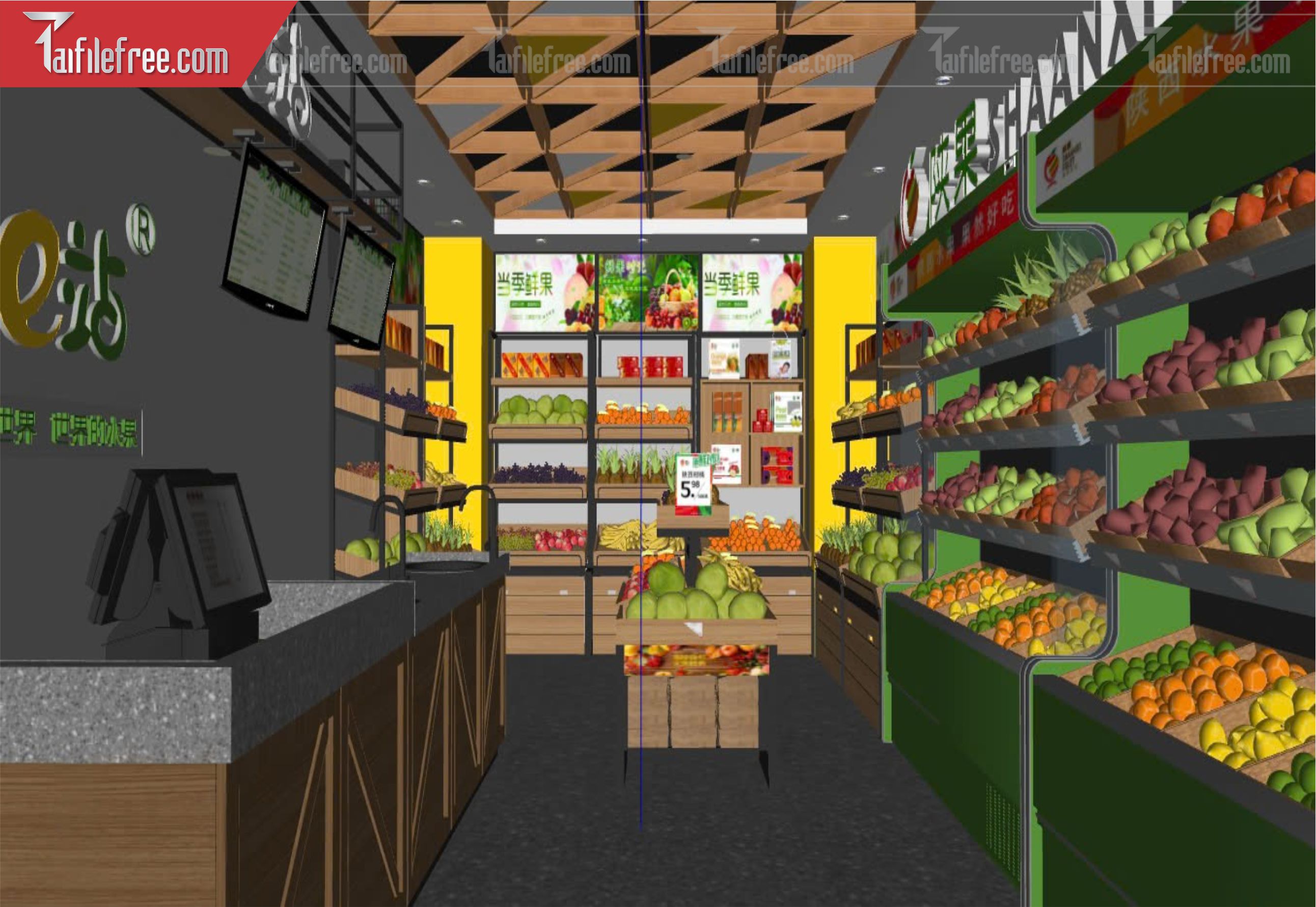 File 3D Sketchup Siêu Thị_SK446