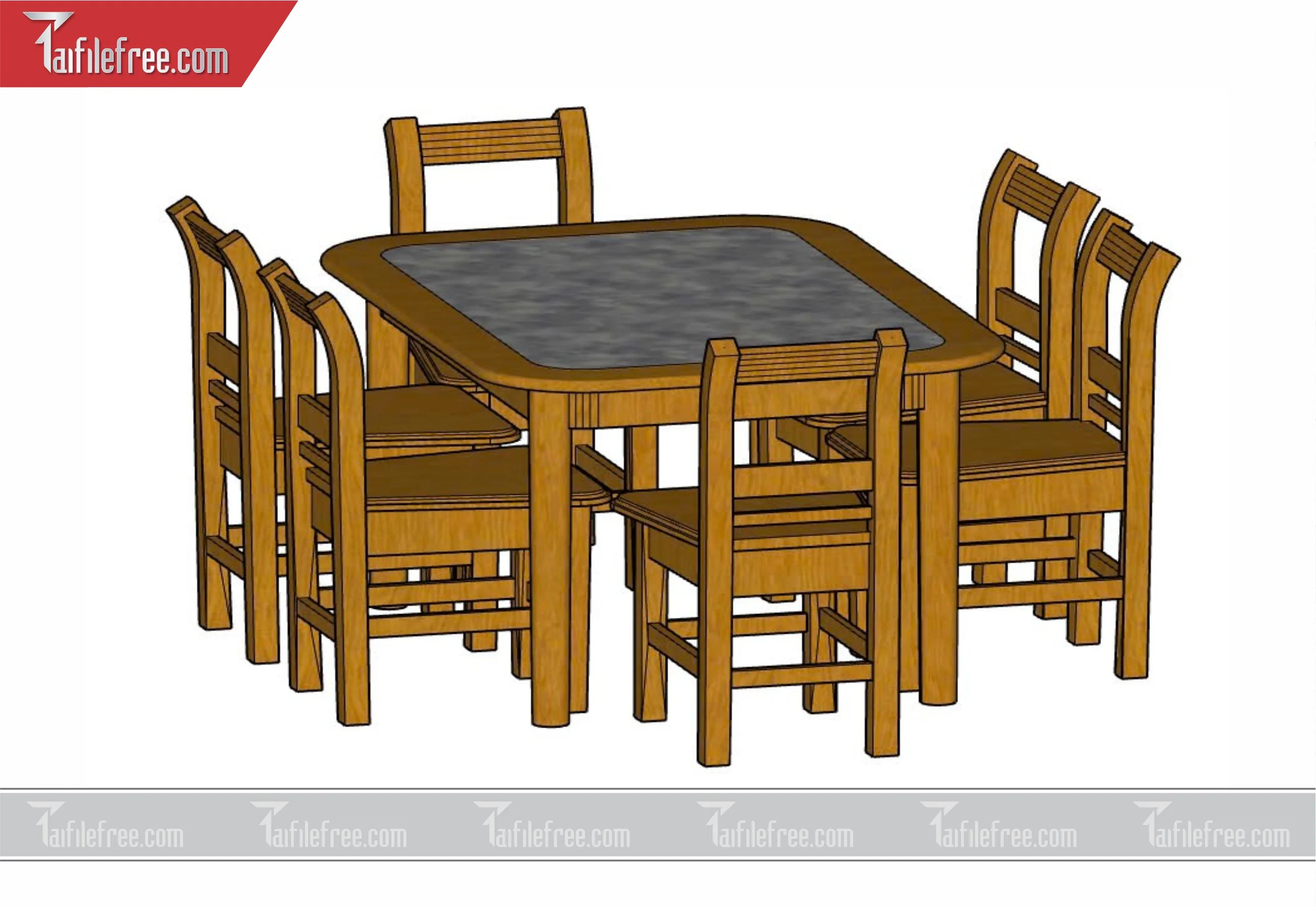 File 3D Sketchup Bàn Ăn_SK45