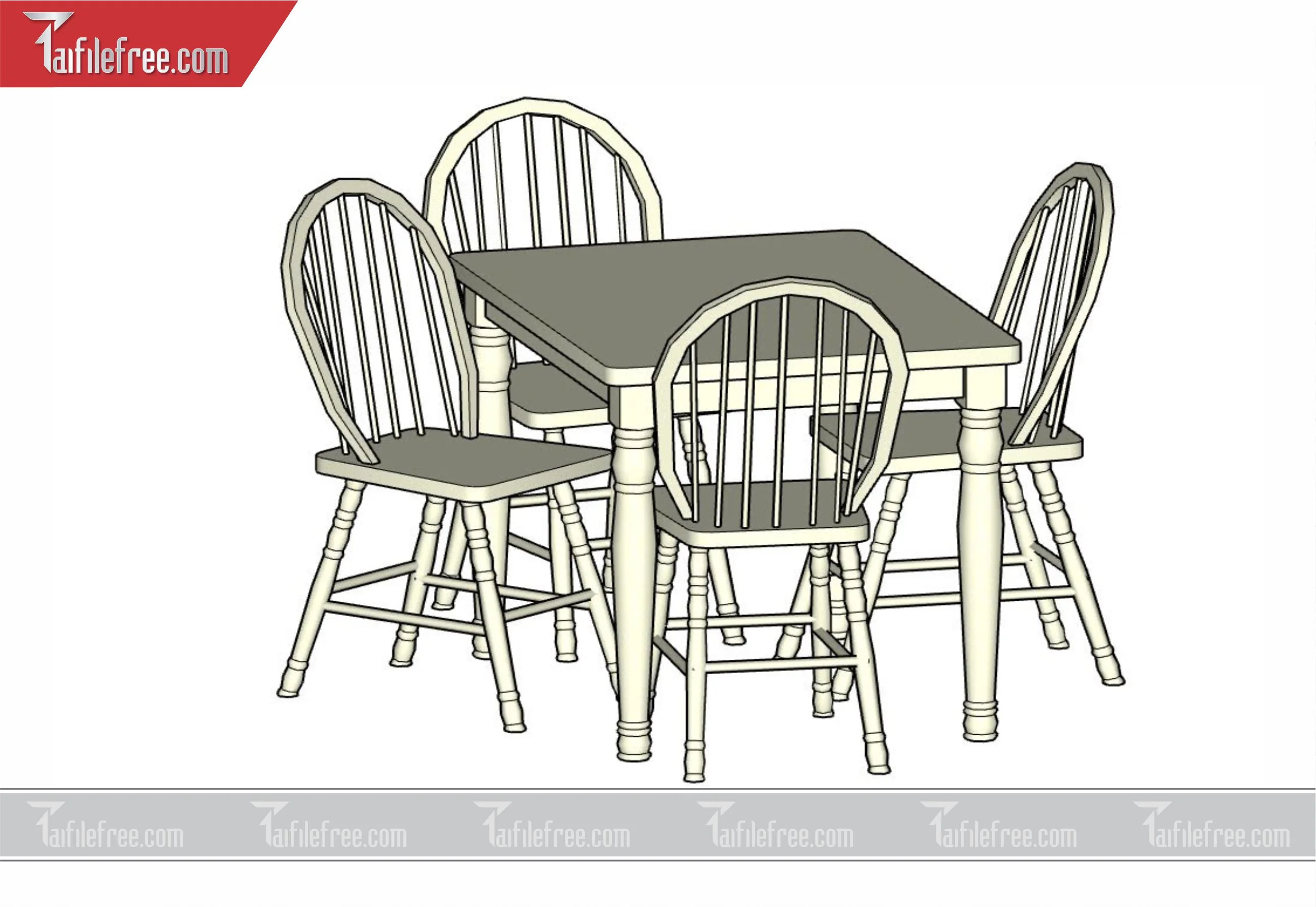 File 3D Sketchup Bàn Ăn_SK47