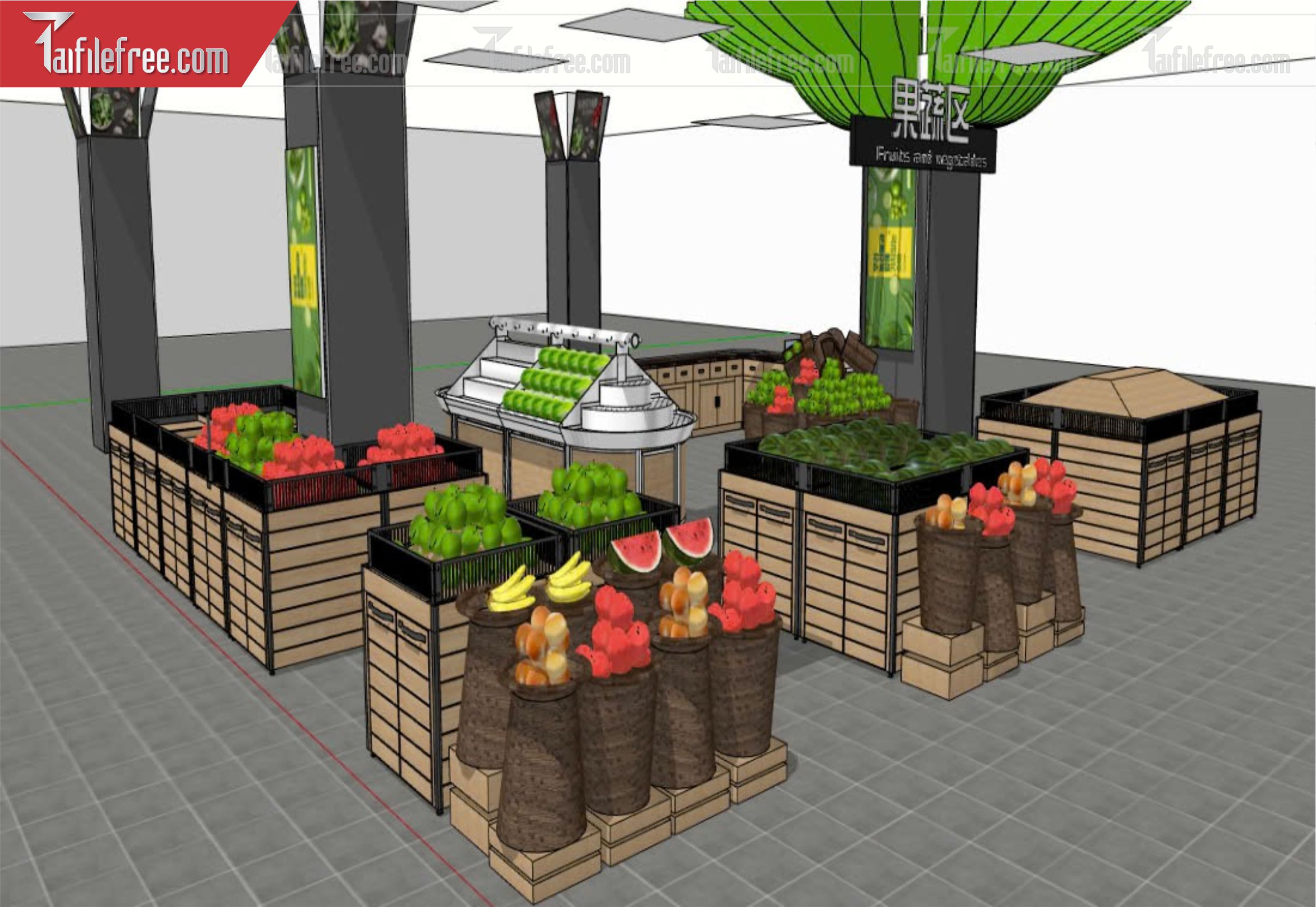 File 3D Sketchup Siêu Thị_SK480