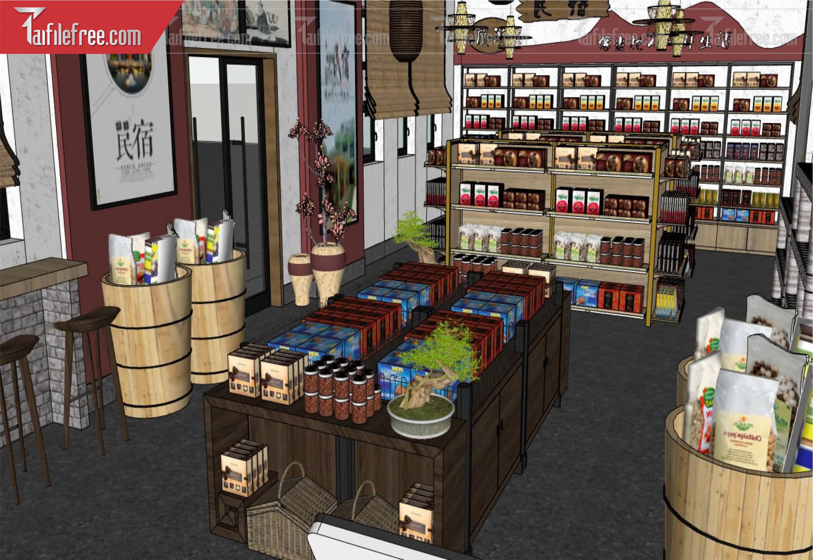 File 3D Sketchup Siêu Thị_SK484
