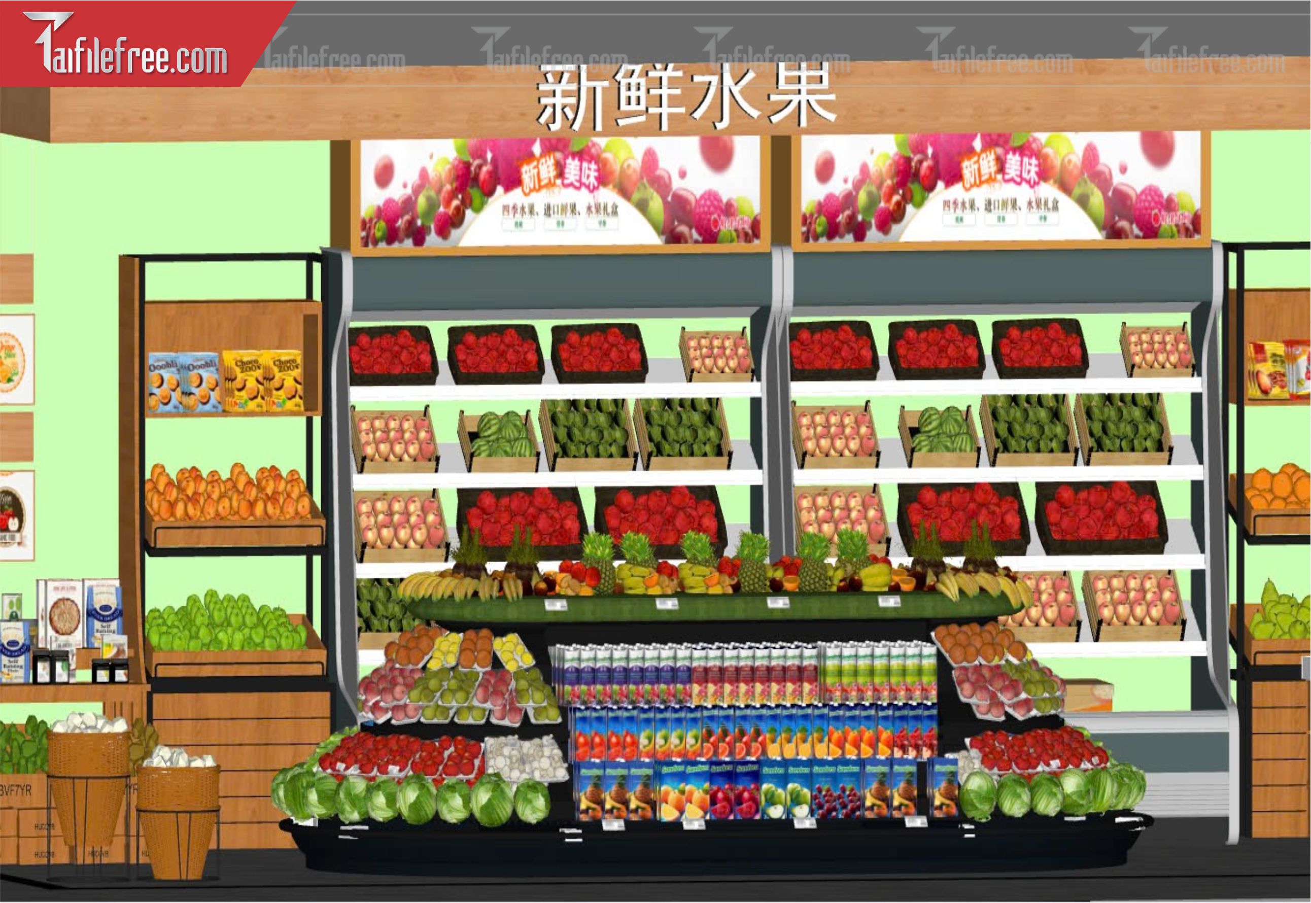 File 3D Sketchup Siêu Thị_SK503