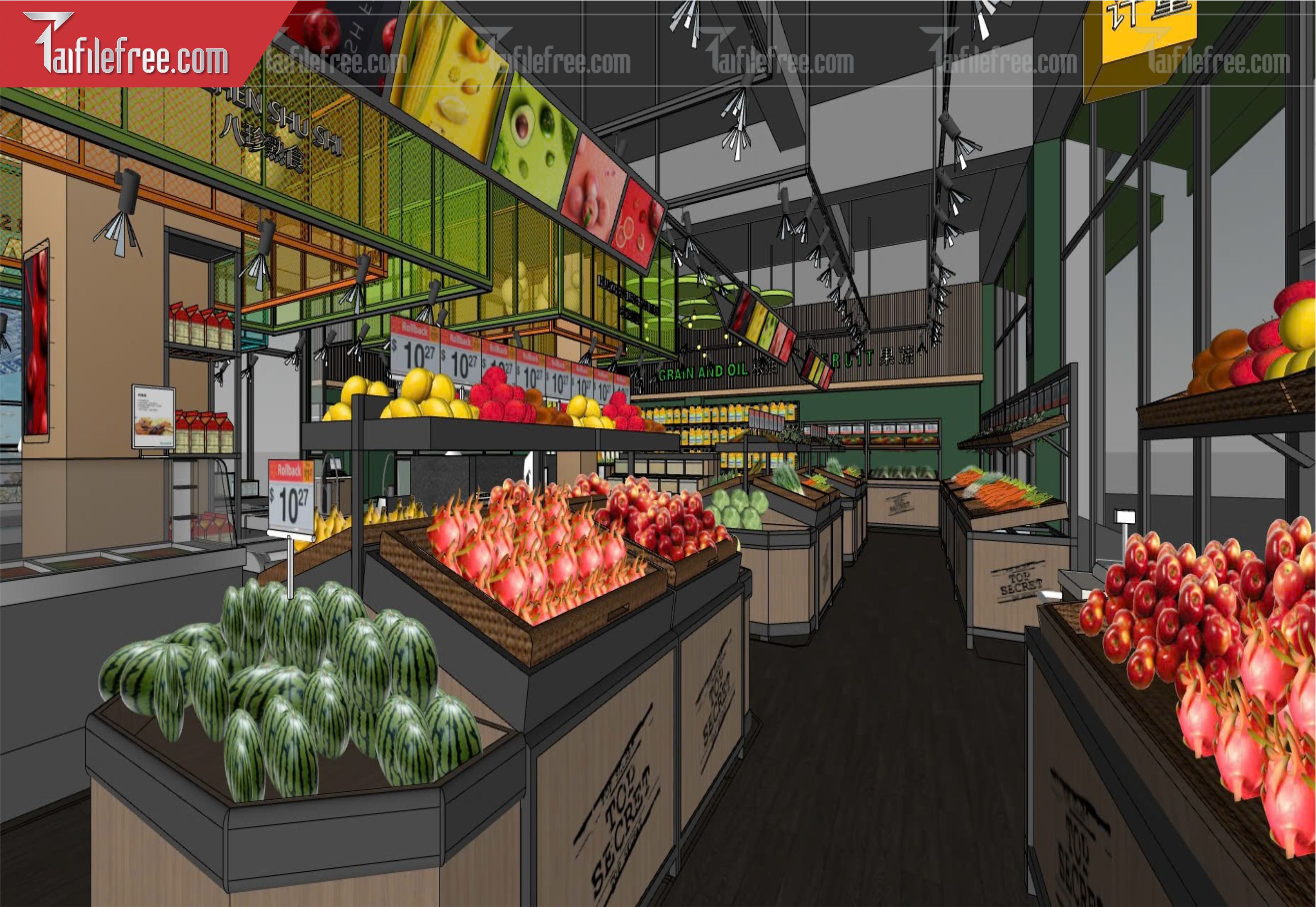 File 3D Sketchup Siêu Thị_SK510