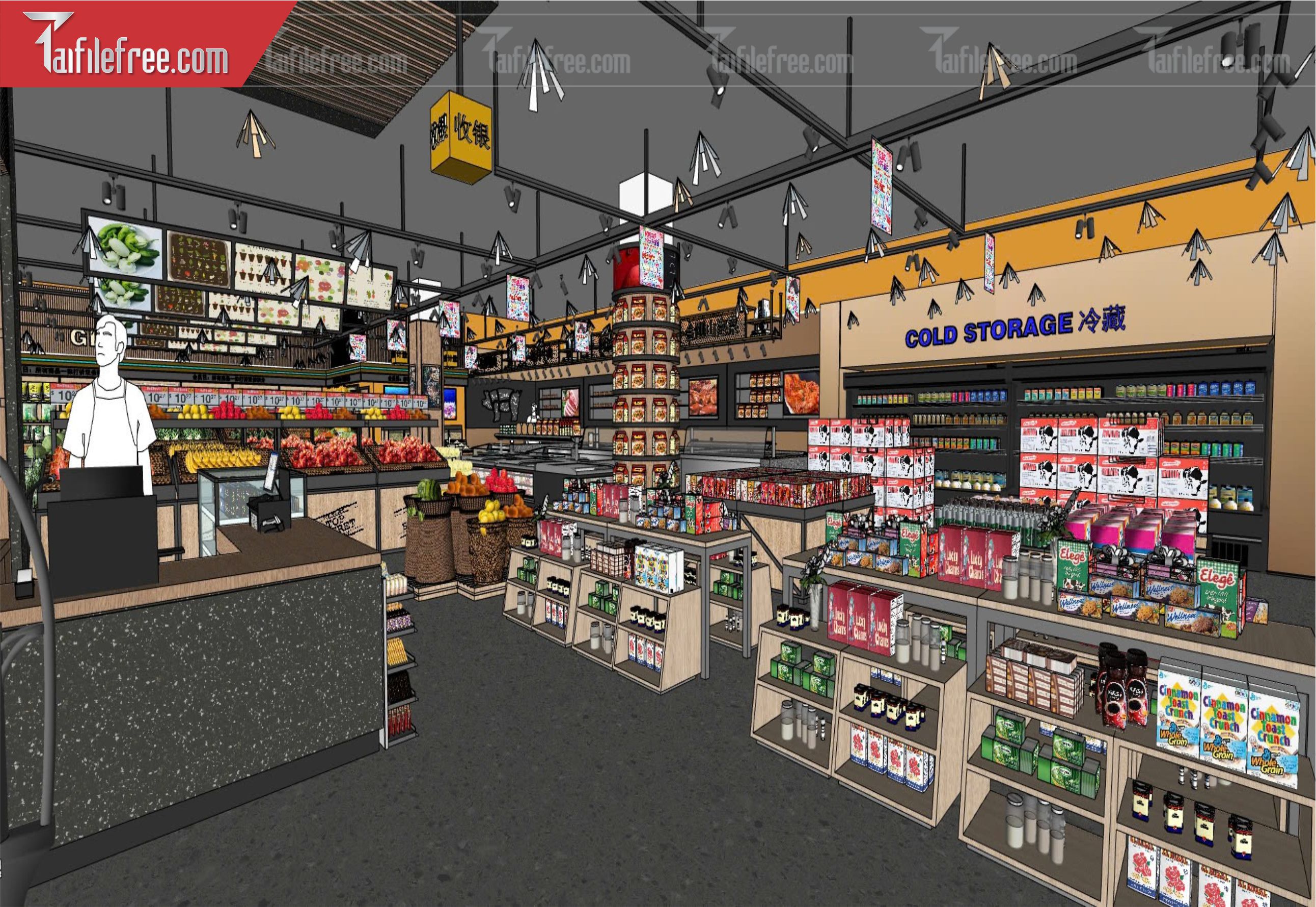 File 3D Sketchup Siêu Thị_SK512
