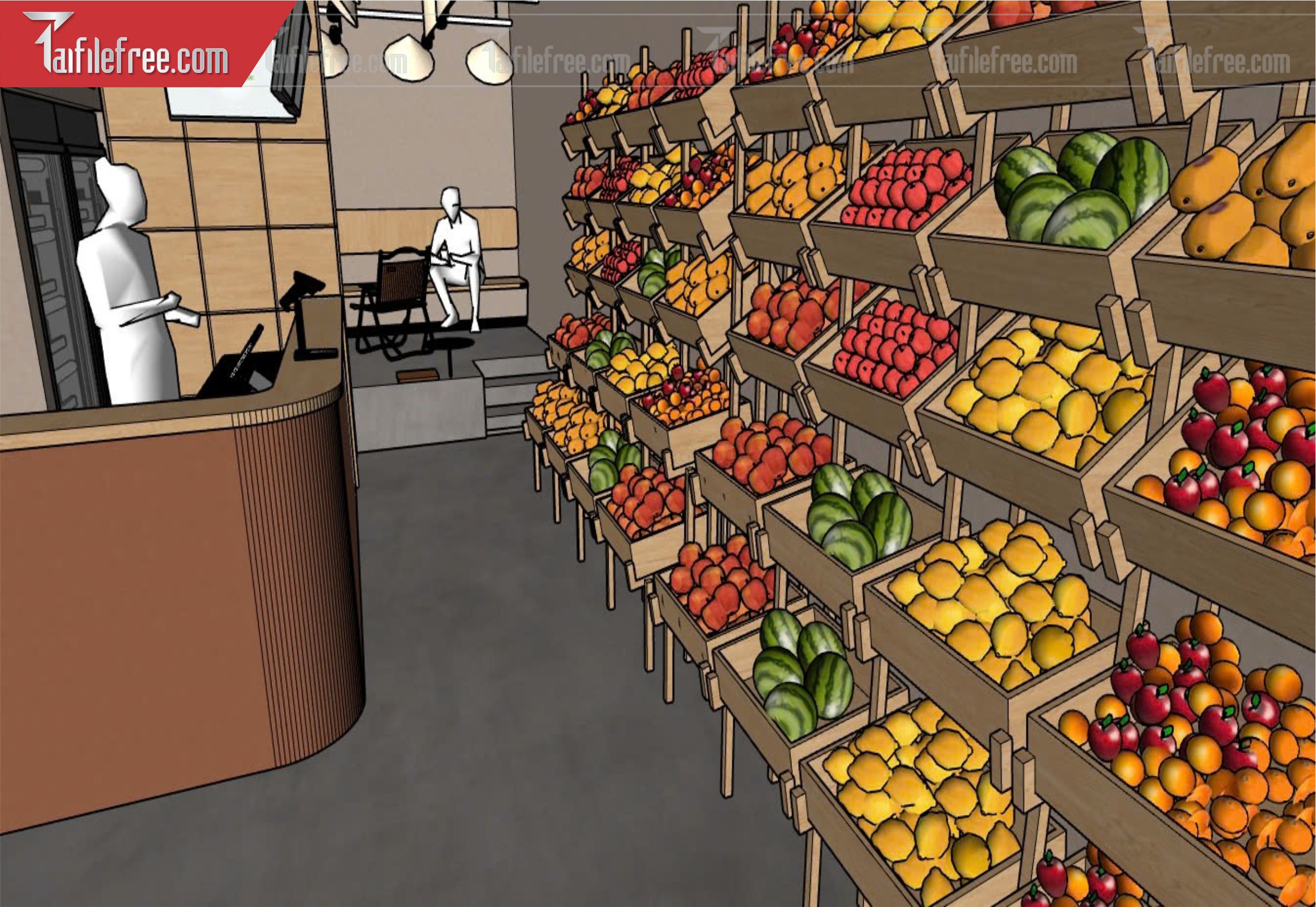 File 3D Sketchup Siêu Thị_SK521