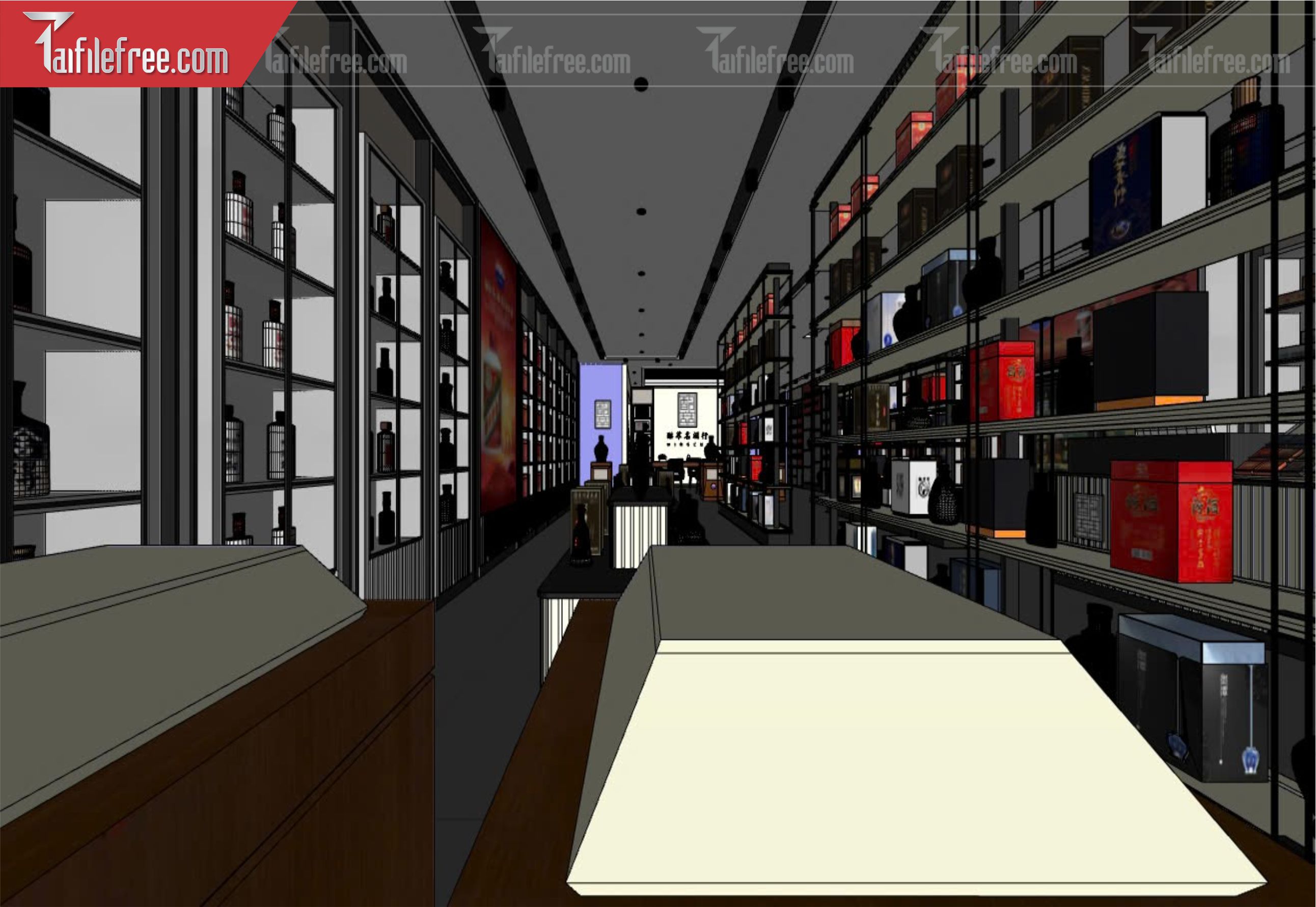 File 3D Sketchup Siêu Thị_SK523