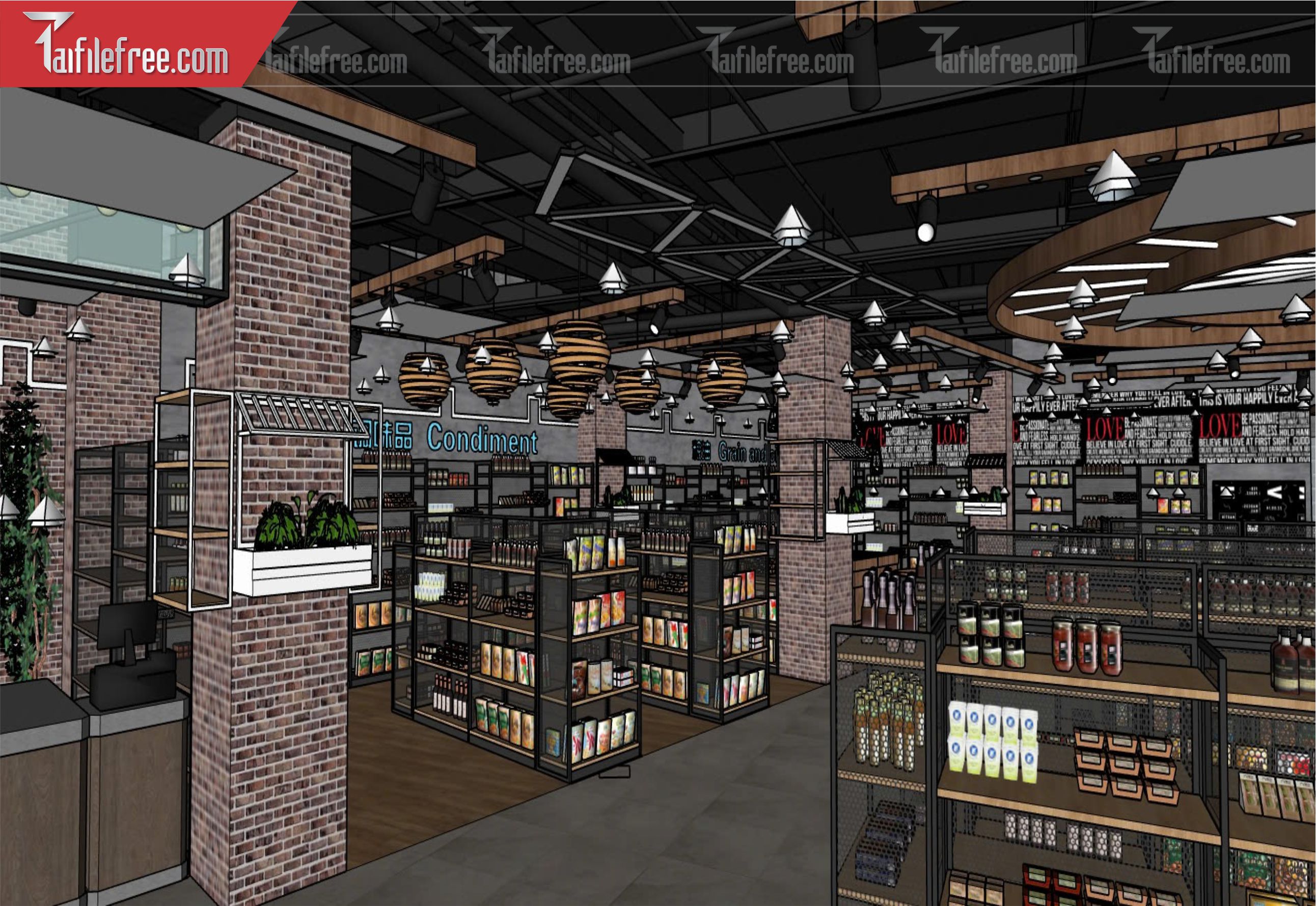 File 3D Sketchup Siêu Thị_SK529