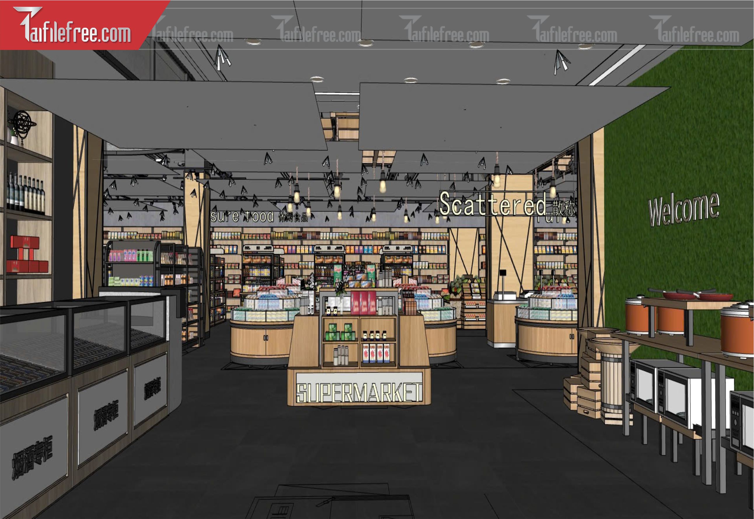 File 3D Sketchup Siêu Thị_SK535