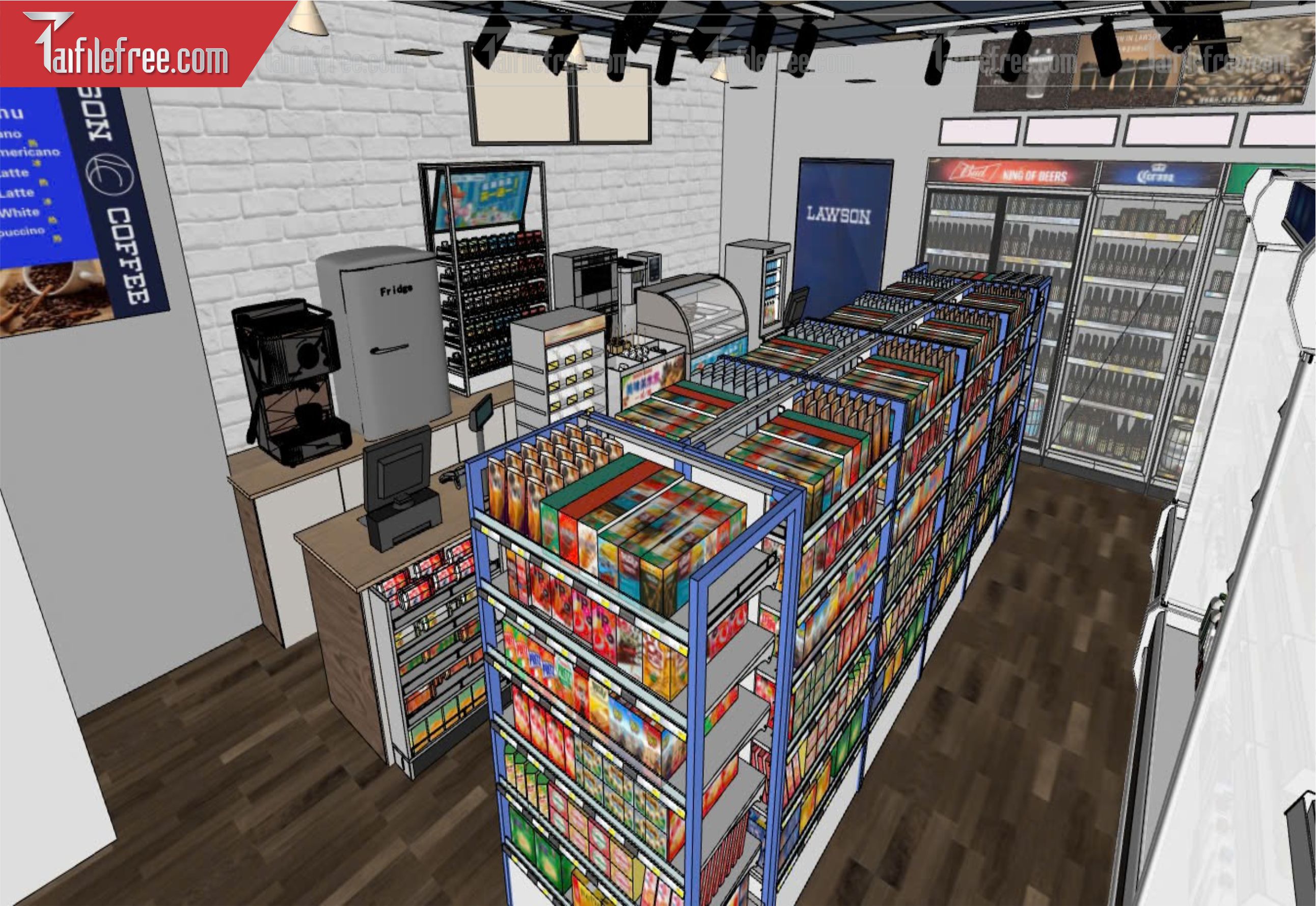File 3D Sketchup Siêu Thị_SK536