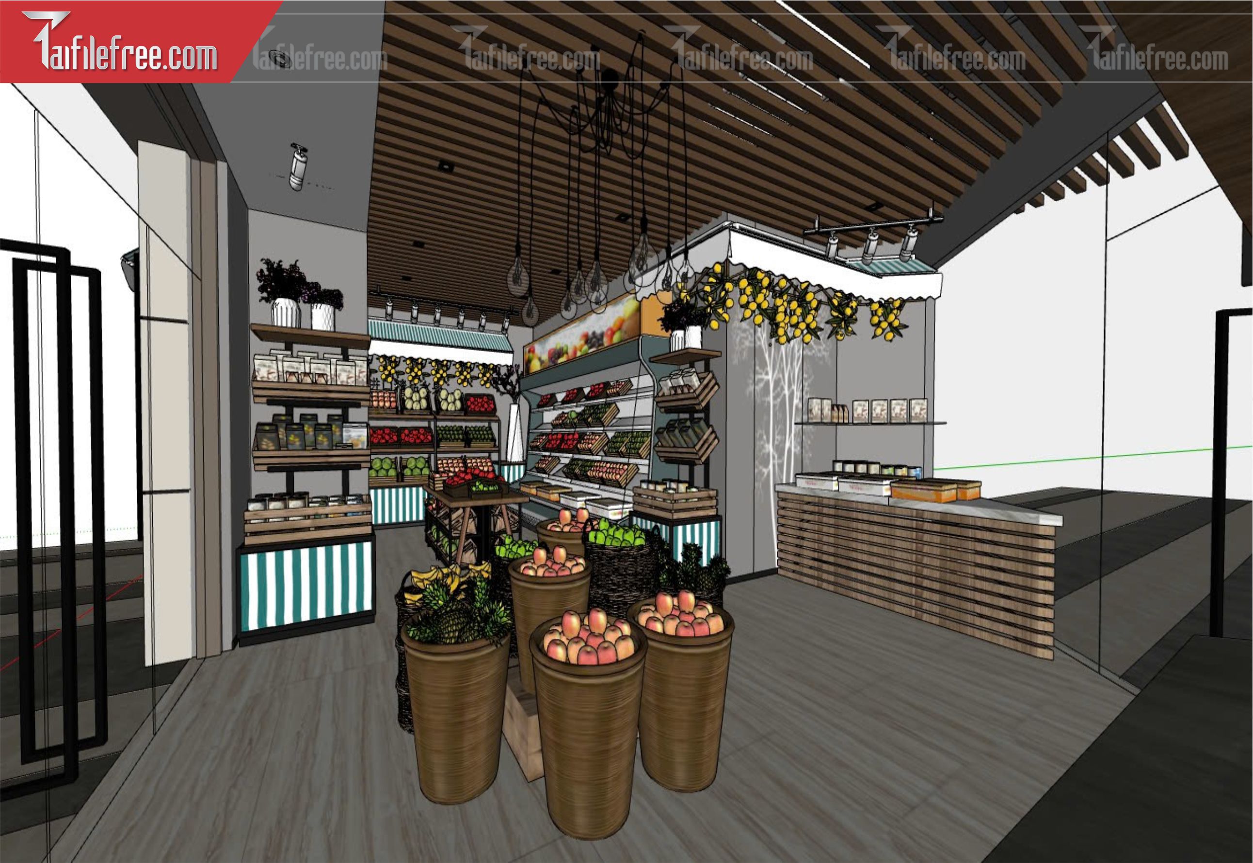 File 3D Sketchup Siêu Thị_SK537