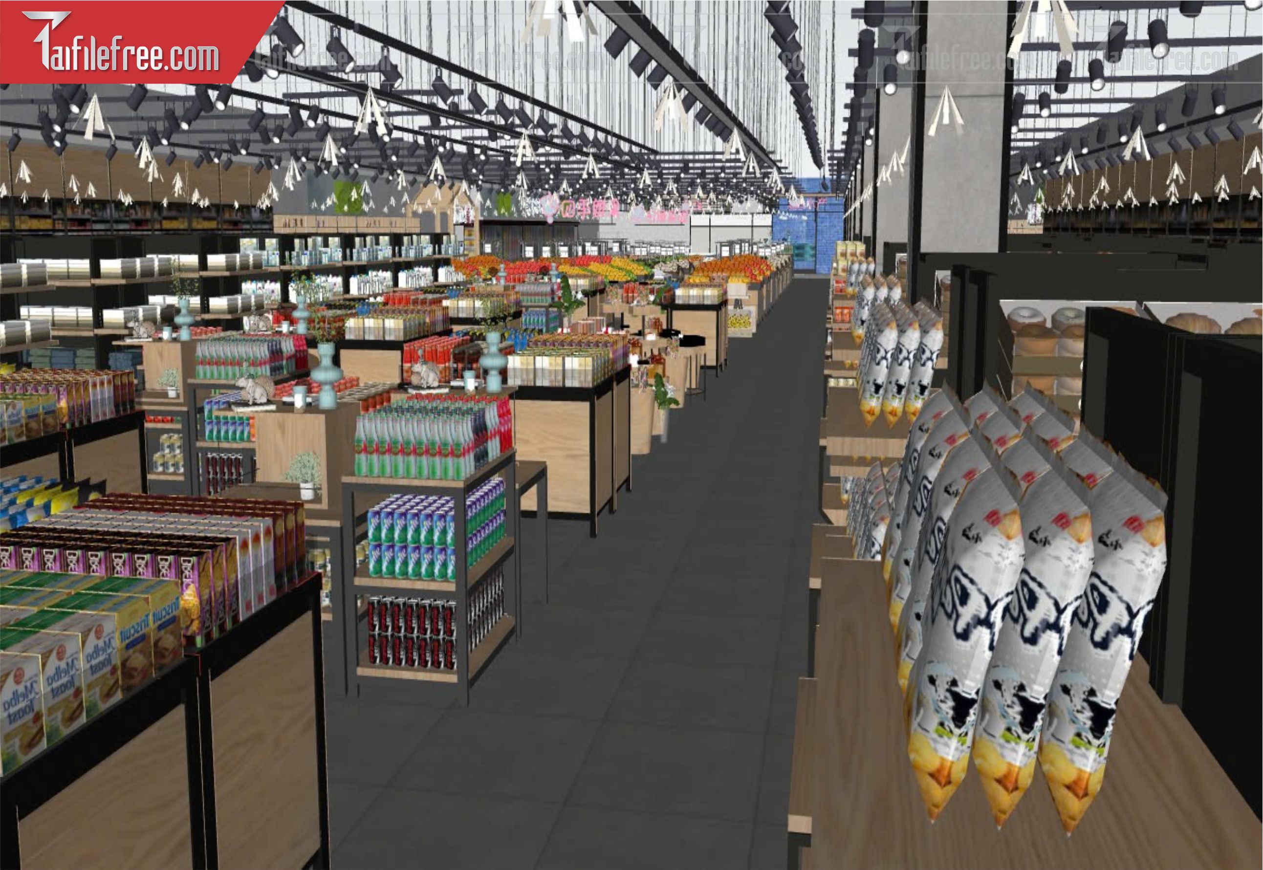 File 3D Sketchup Siêu Thị_SK538
