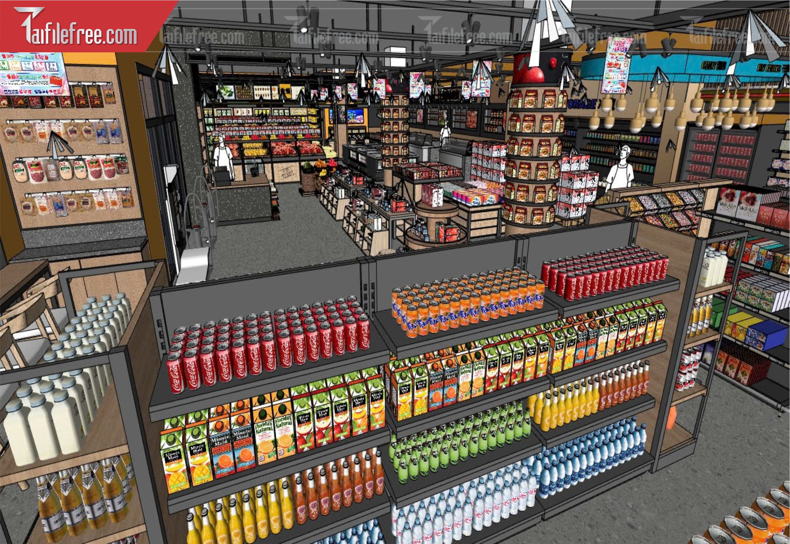 File 3D Sketchup Siêu Thị_SK539