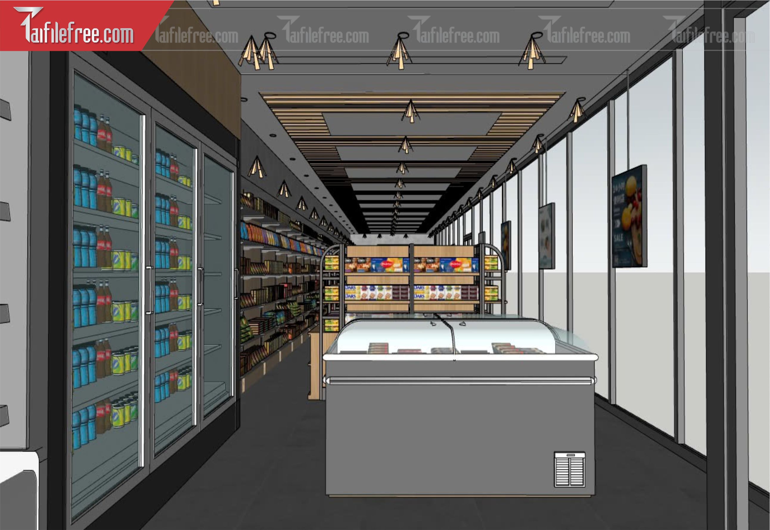 File 3D Sketchup Siêu Thị_SK541