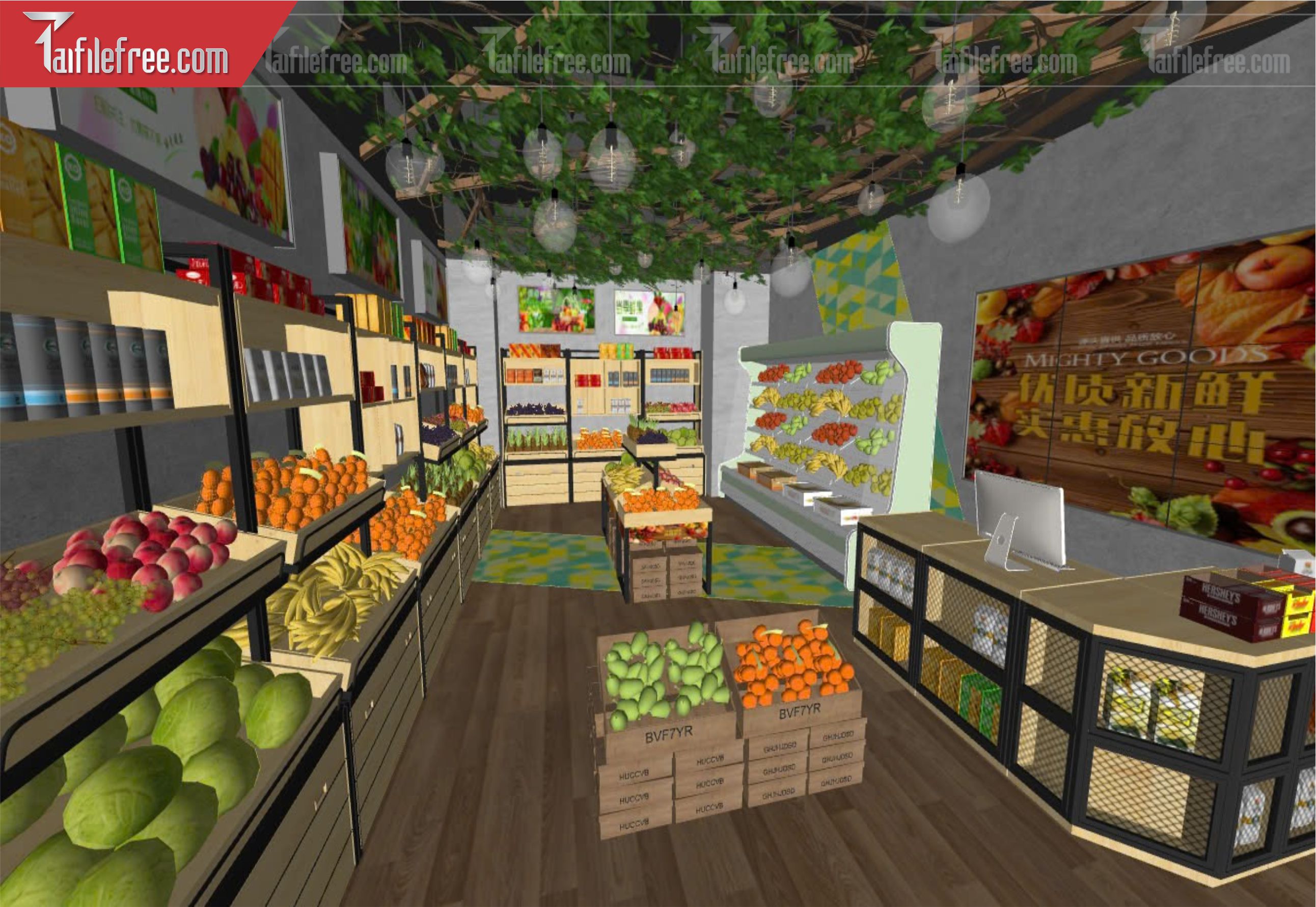 File 3D Sketchup Siêu Thị_SK543