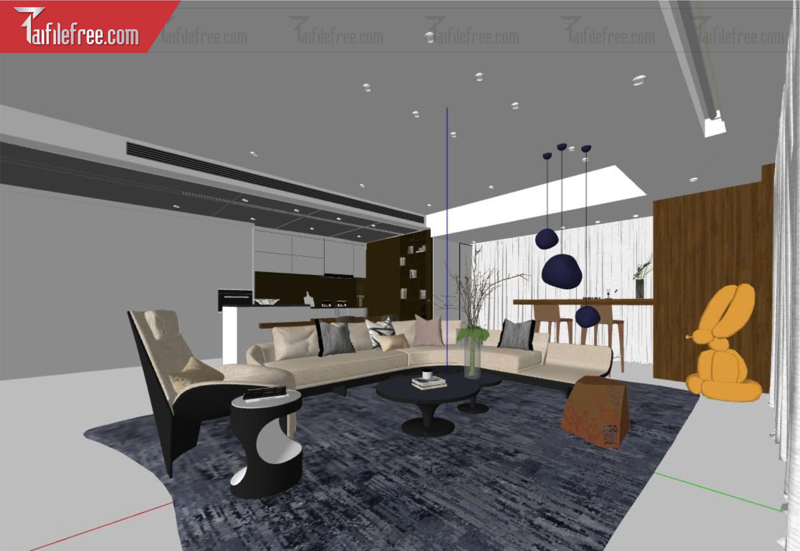 File 3D Sketchup Phòng Khách_SK550