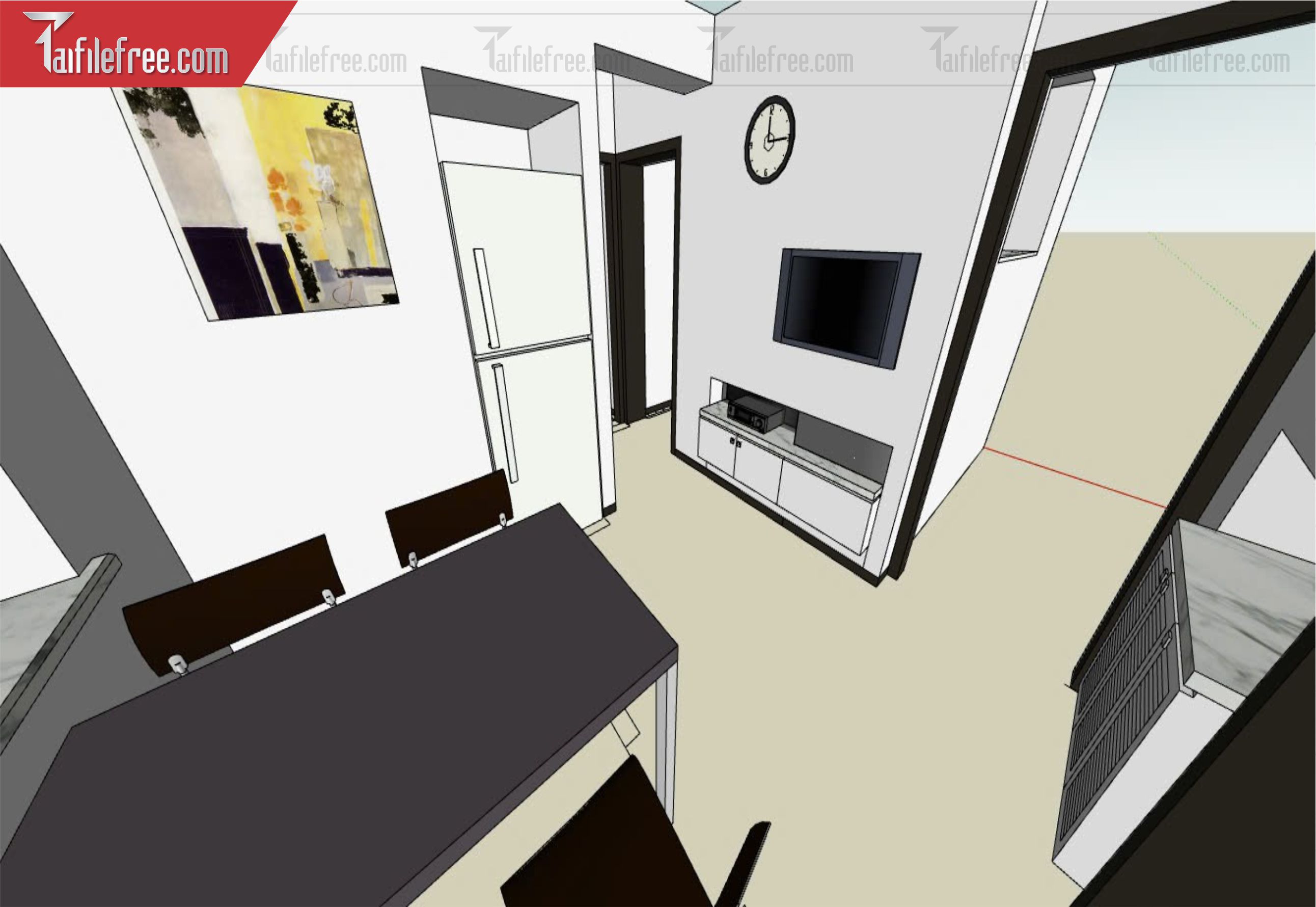 File 3D Sketchup Phòng Khách_SK551