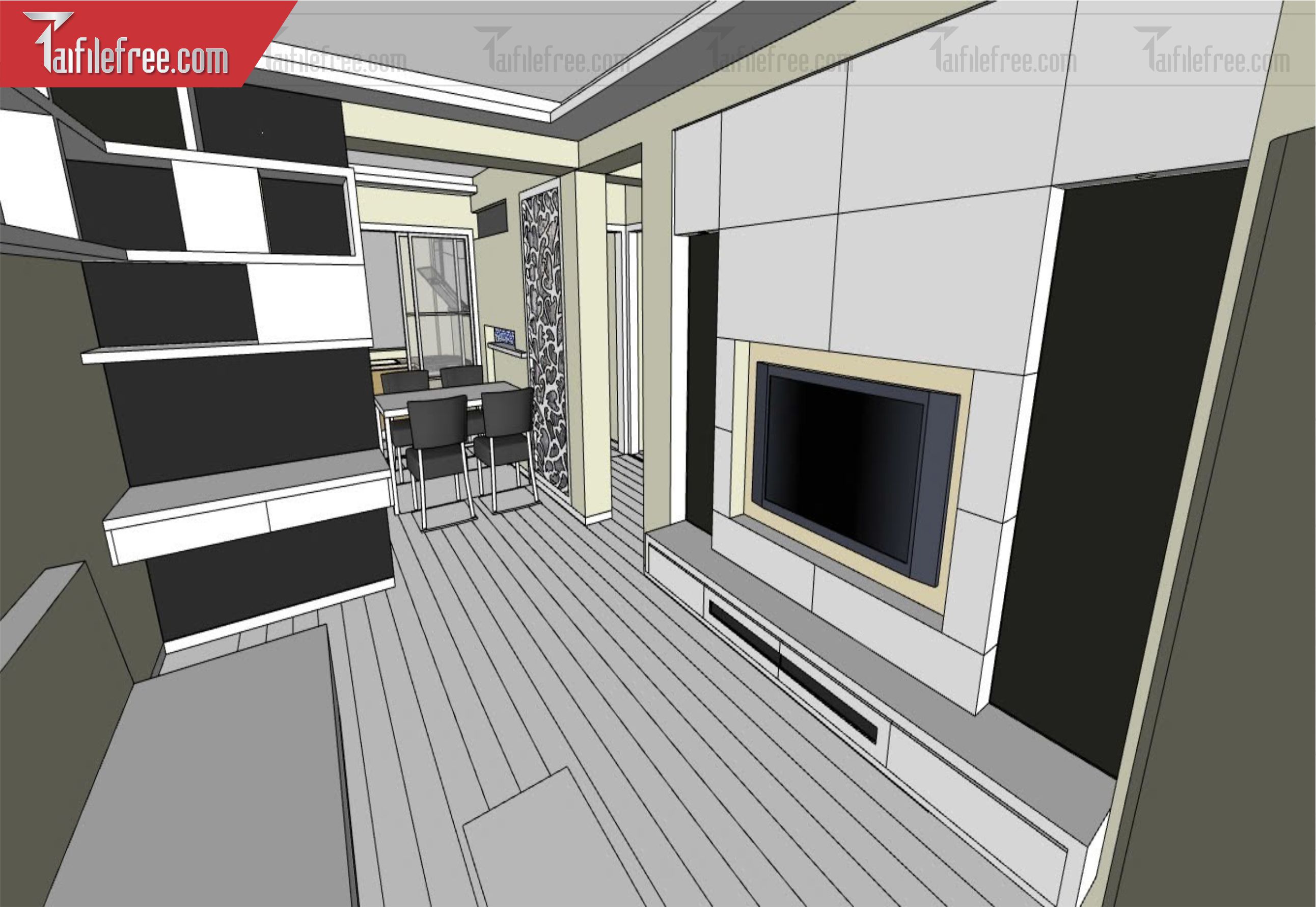 File 3D Sketchup Phòng Khách_SK552