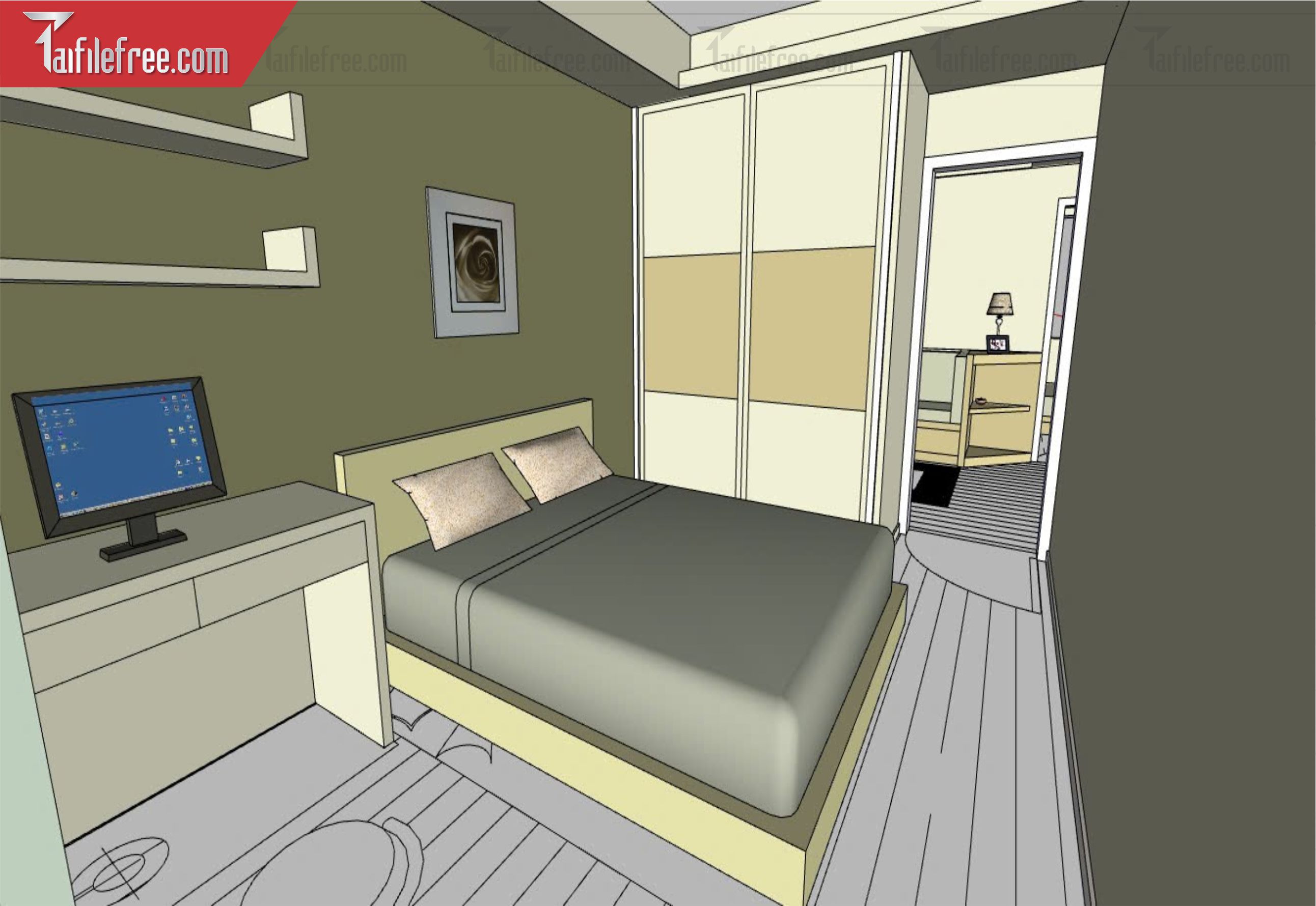 File 3D Sketchup Phòng Ngủ_SK553