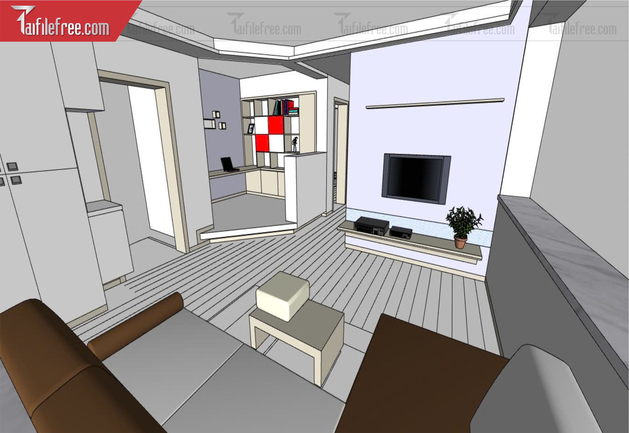 File 3D Sketchup Phòng Khách_SK554