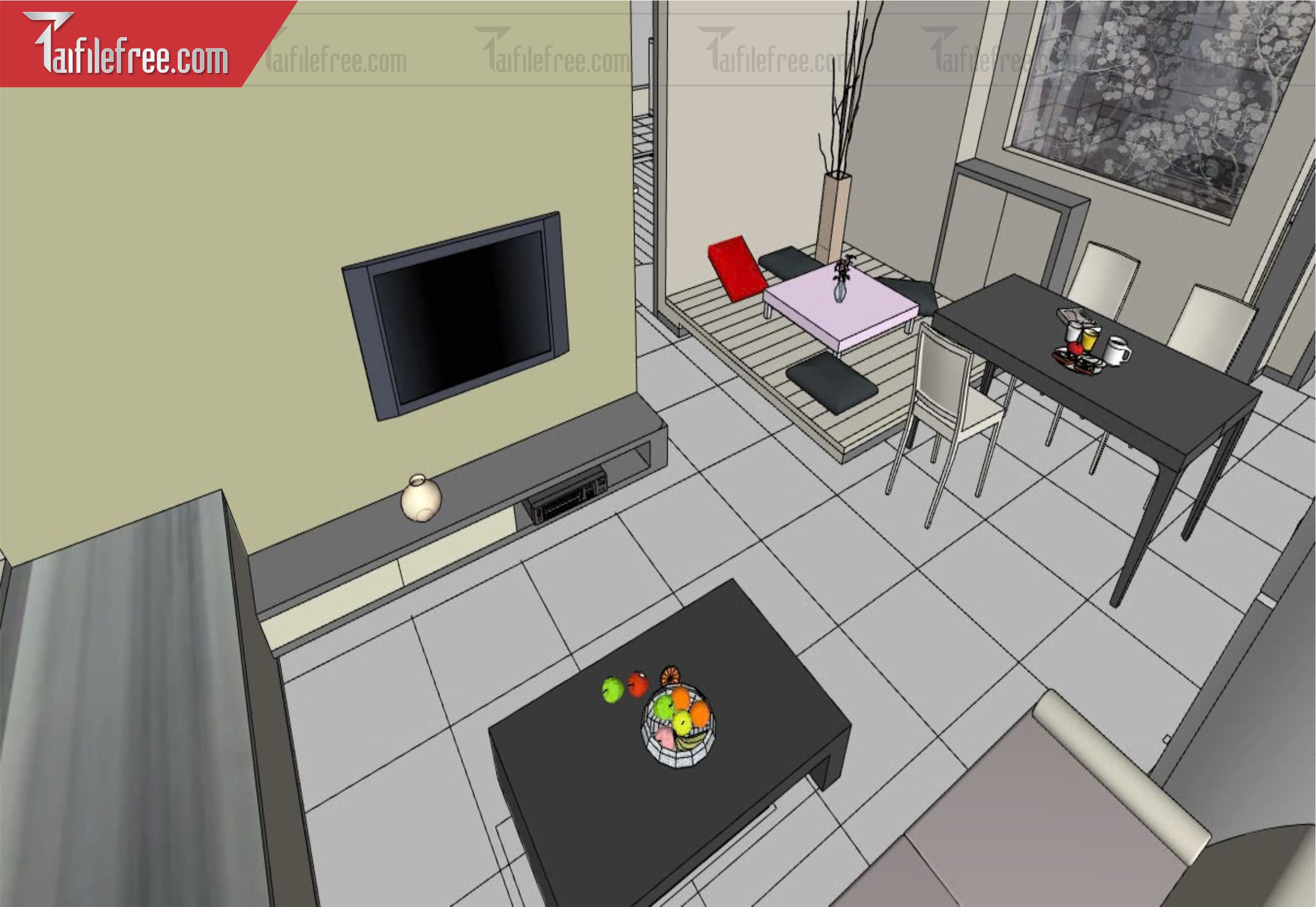 File 3D Sketchup Phòng Khách_SK564
