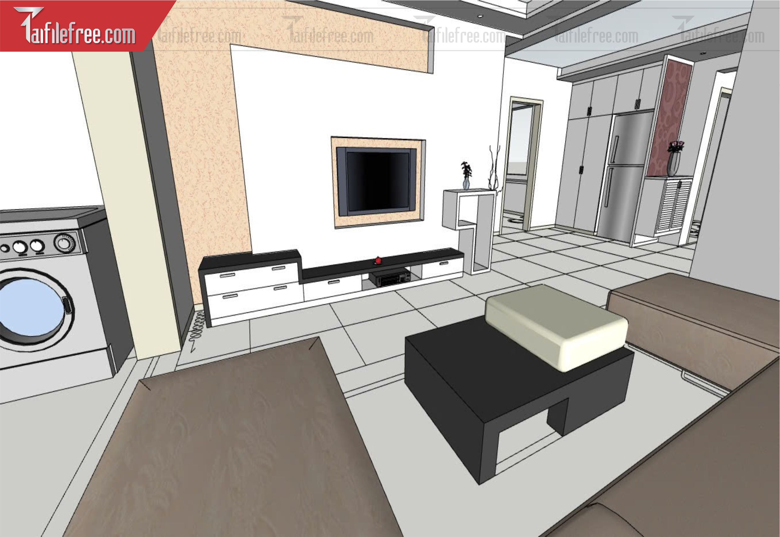 File 3D Sketchup Phòng Khách_SK565