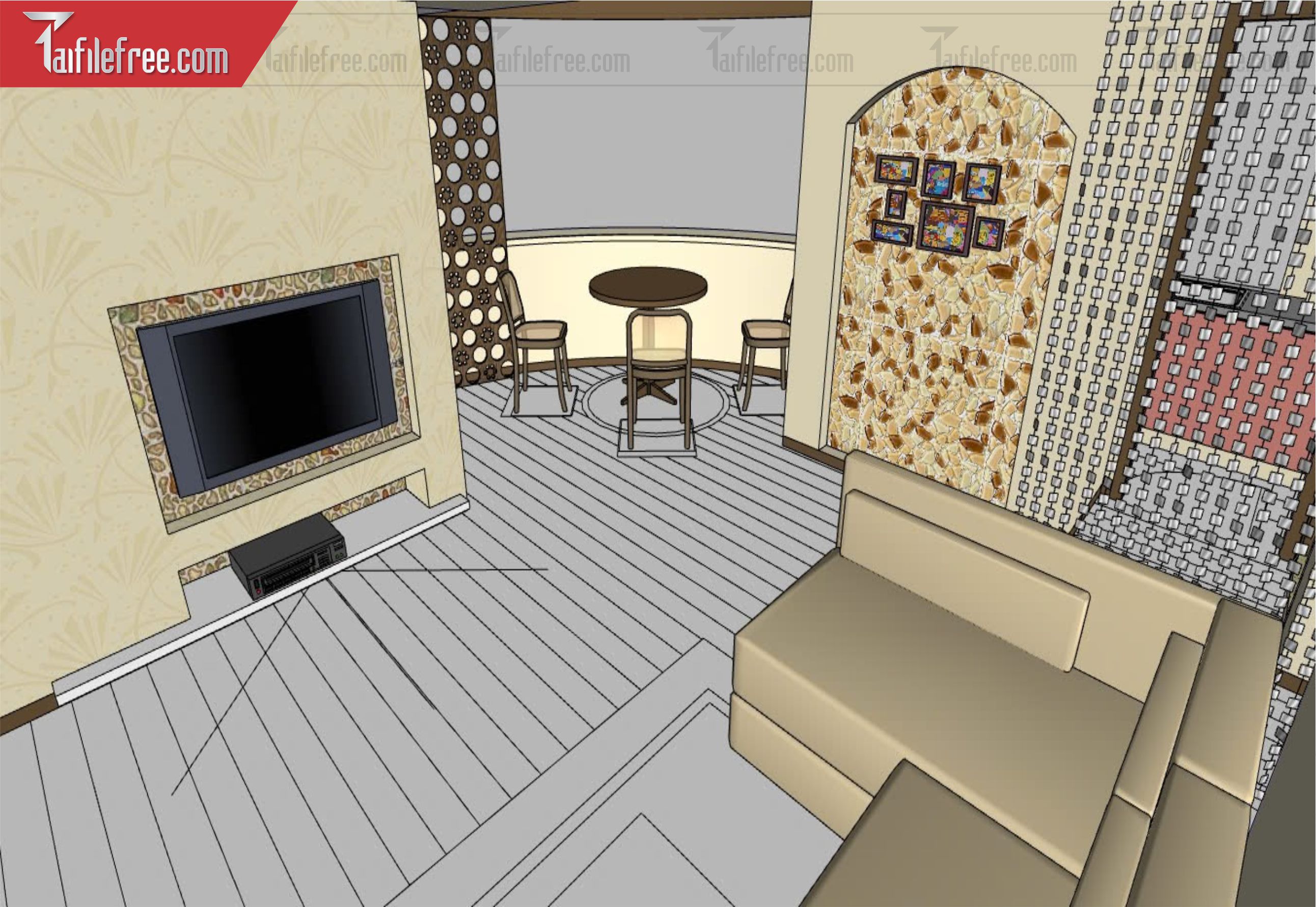 File 3D Sketchup Phòng Khách_SK567