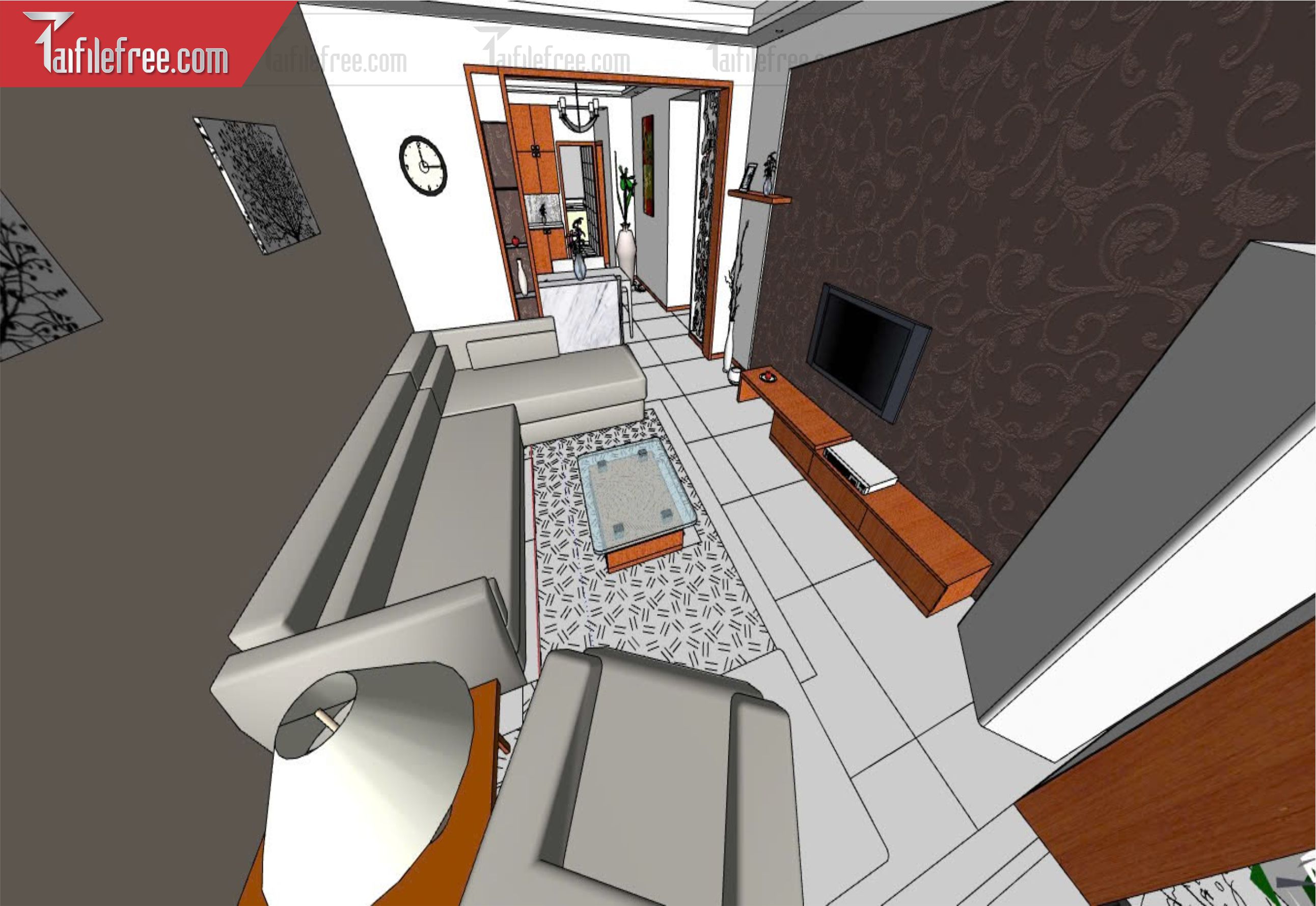 File 3D Sketchup Phòng Khách_SK569