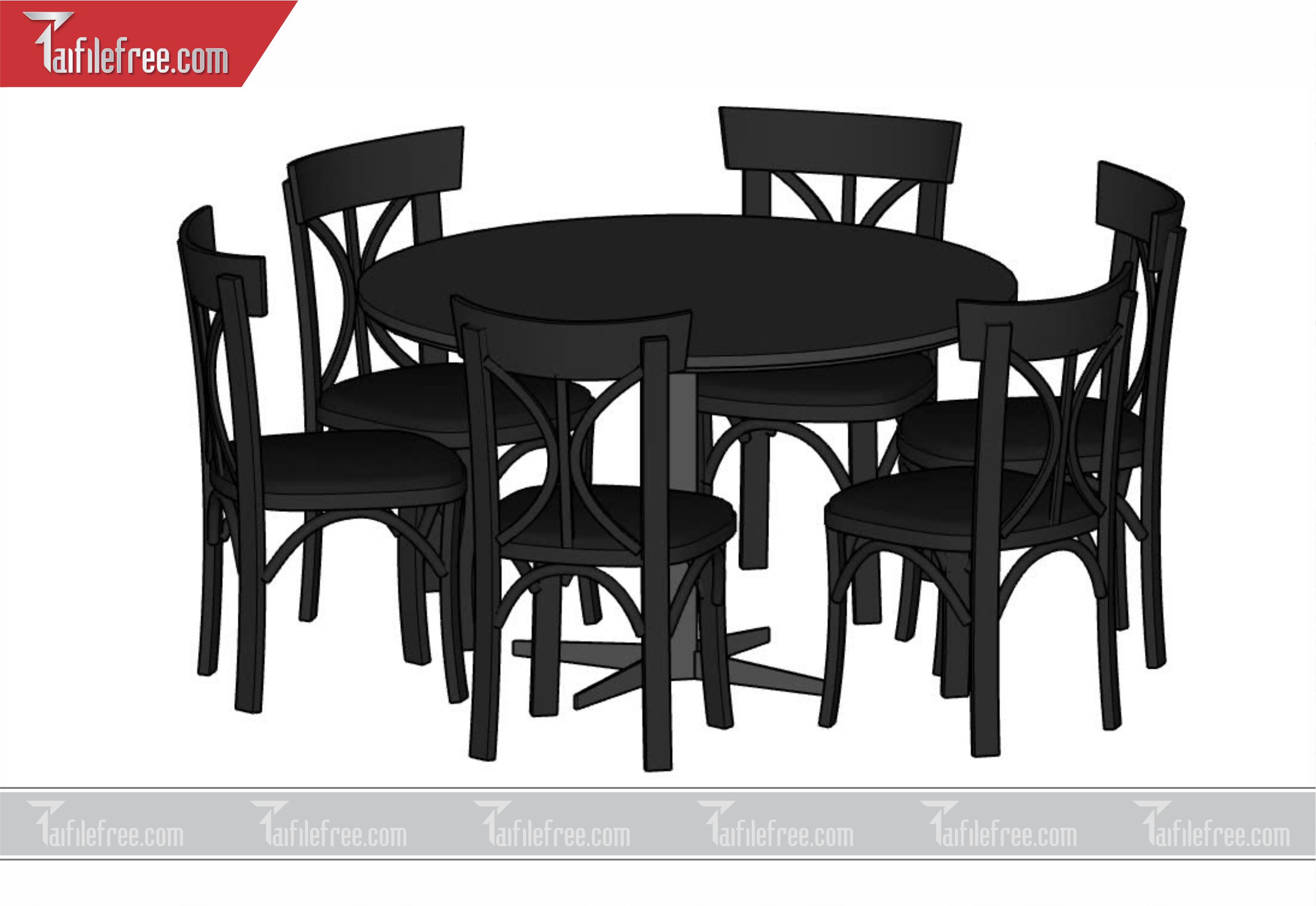File 3D Sketchup Bàn Ăn_SK57