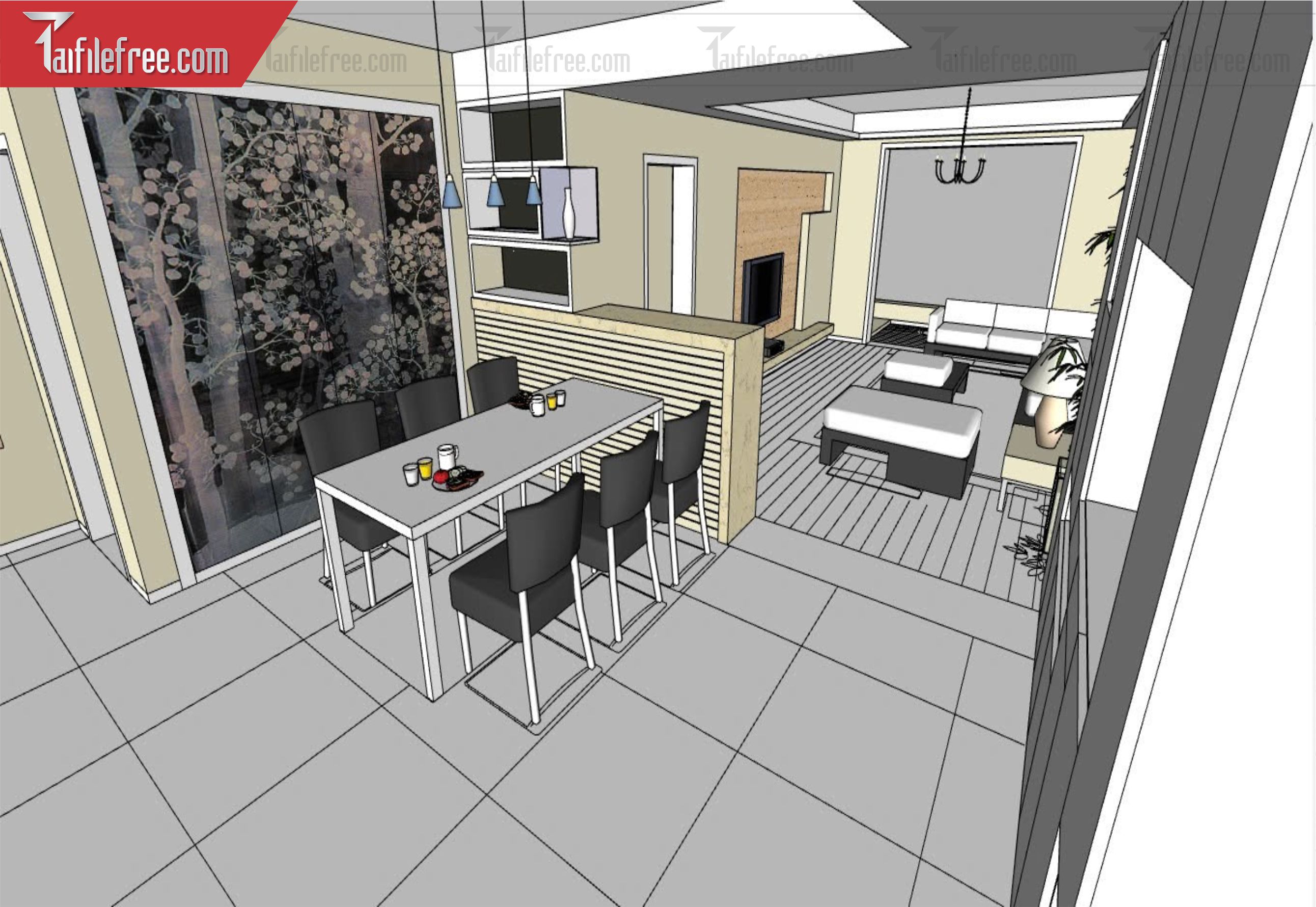 File 3D Sketchup Phòng Khách_SK570