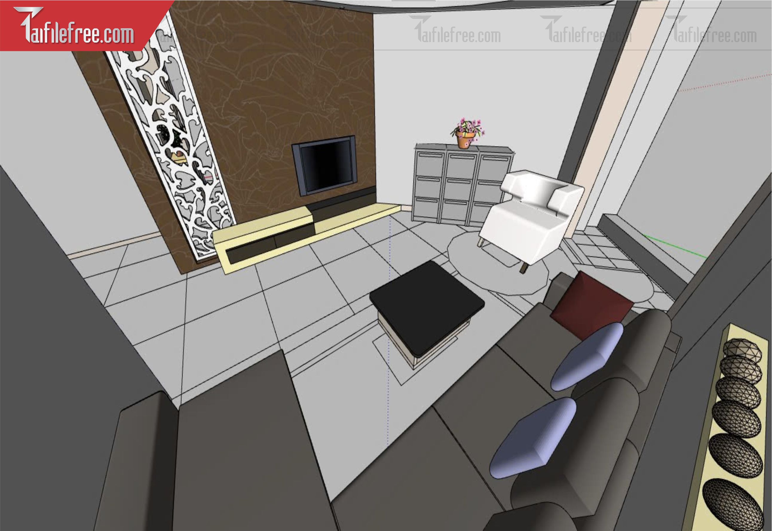 File 3D Sketchup Phòng Khách_SK571