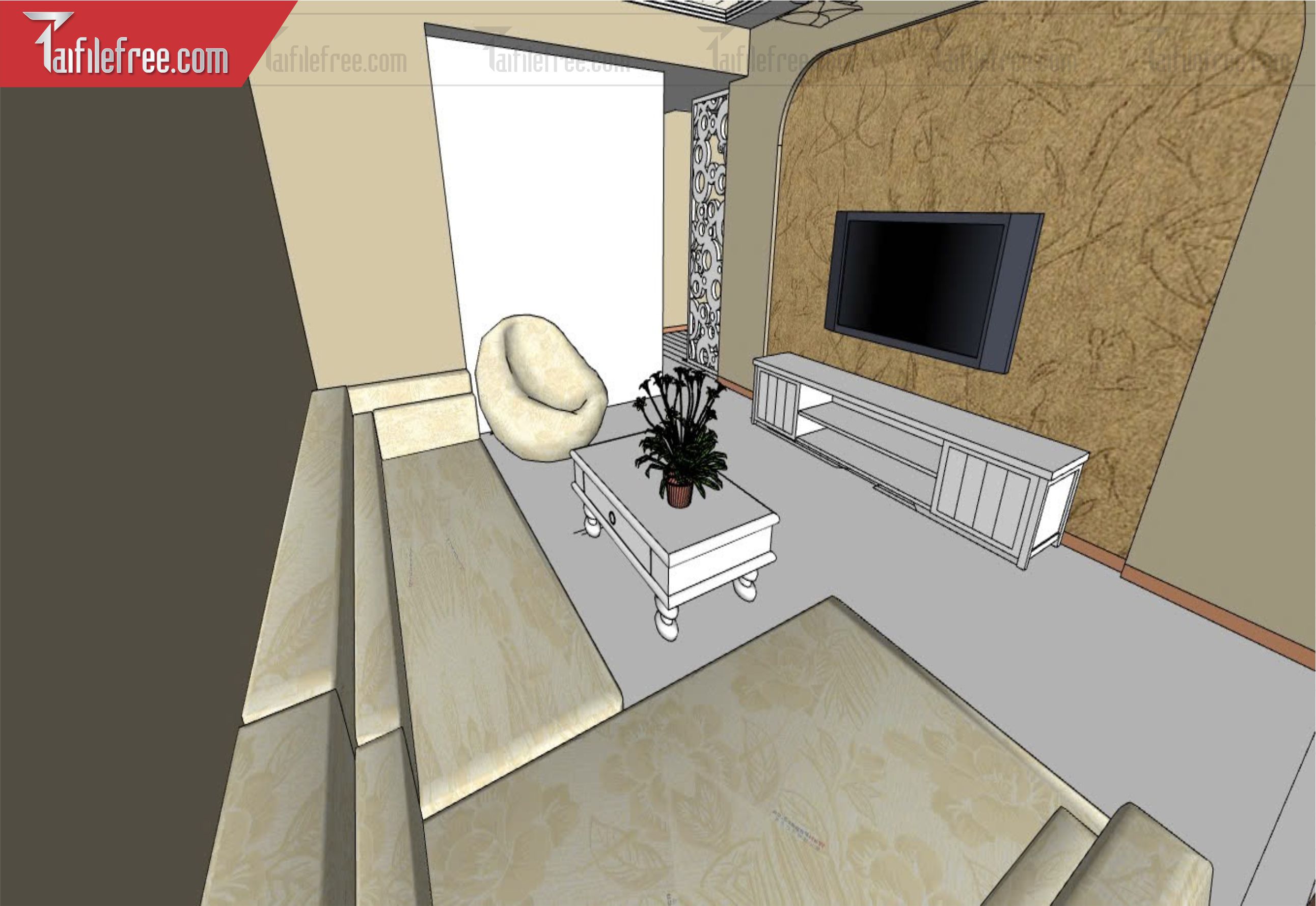 File 3D Sketchup Phòng Khách_SK578
