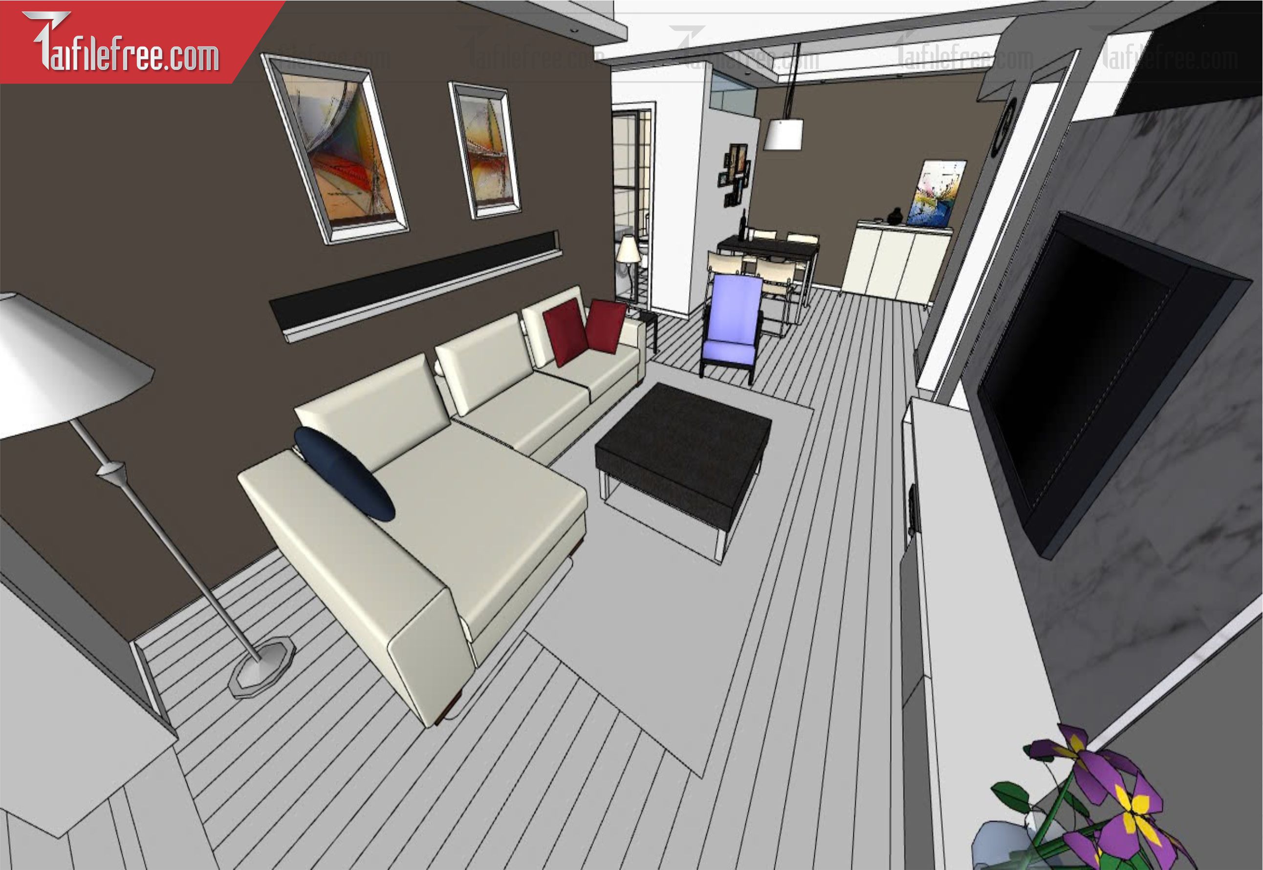 File 3D Sketchup Phòng Khách_SK581